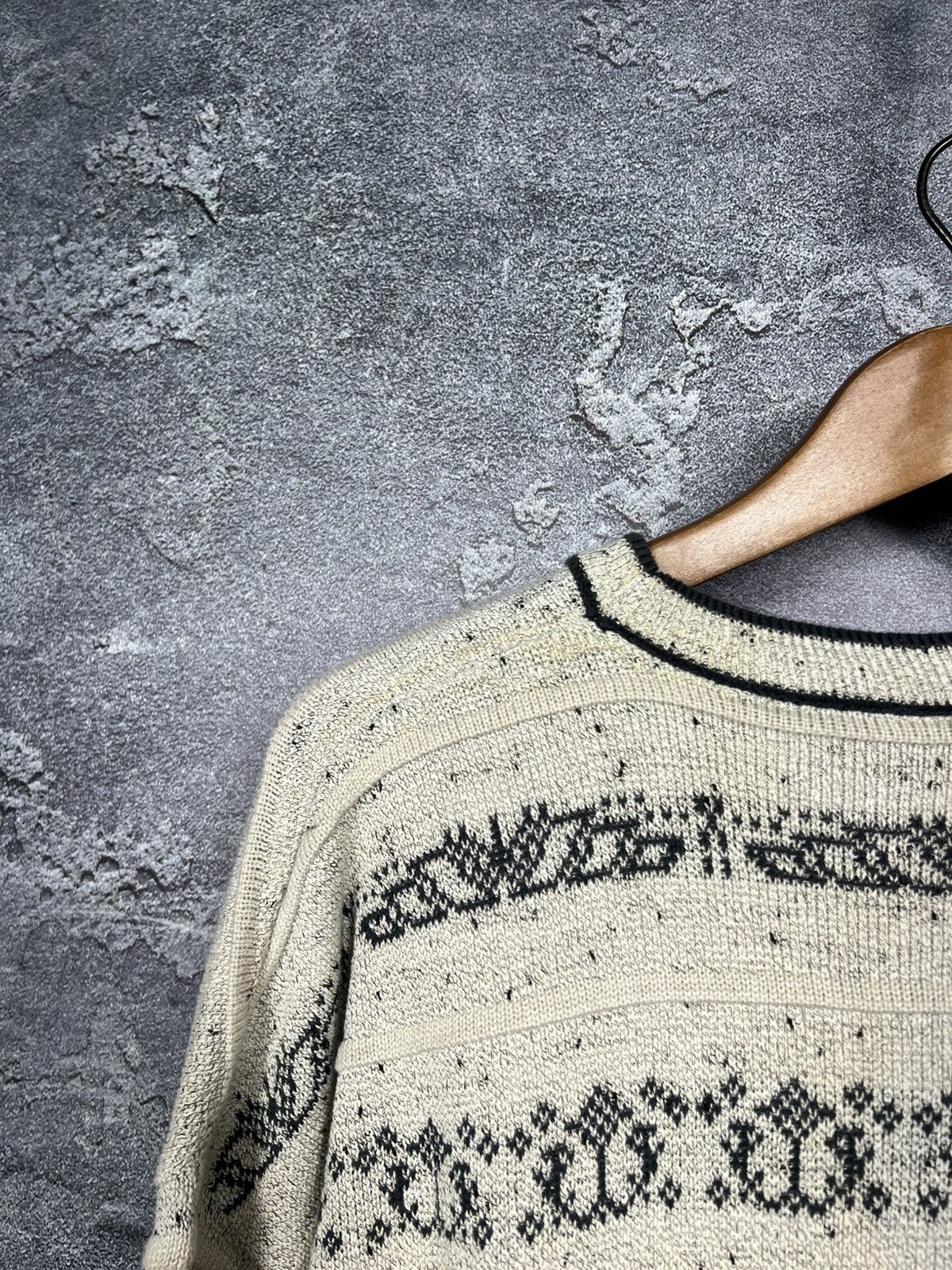 Yves Saint Laurent Vintage Yves Saint Laurent Textured Oversized Sweater Size US M / EU 48-50 / 2 - 16 Thumbnail
