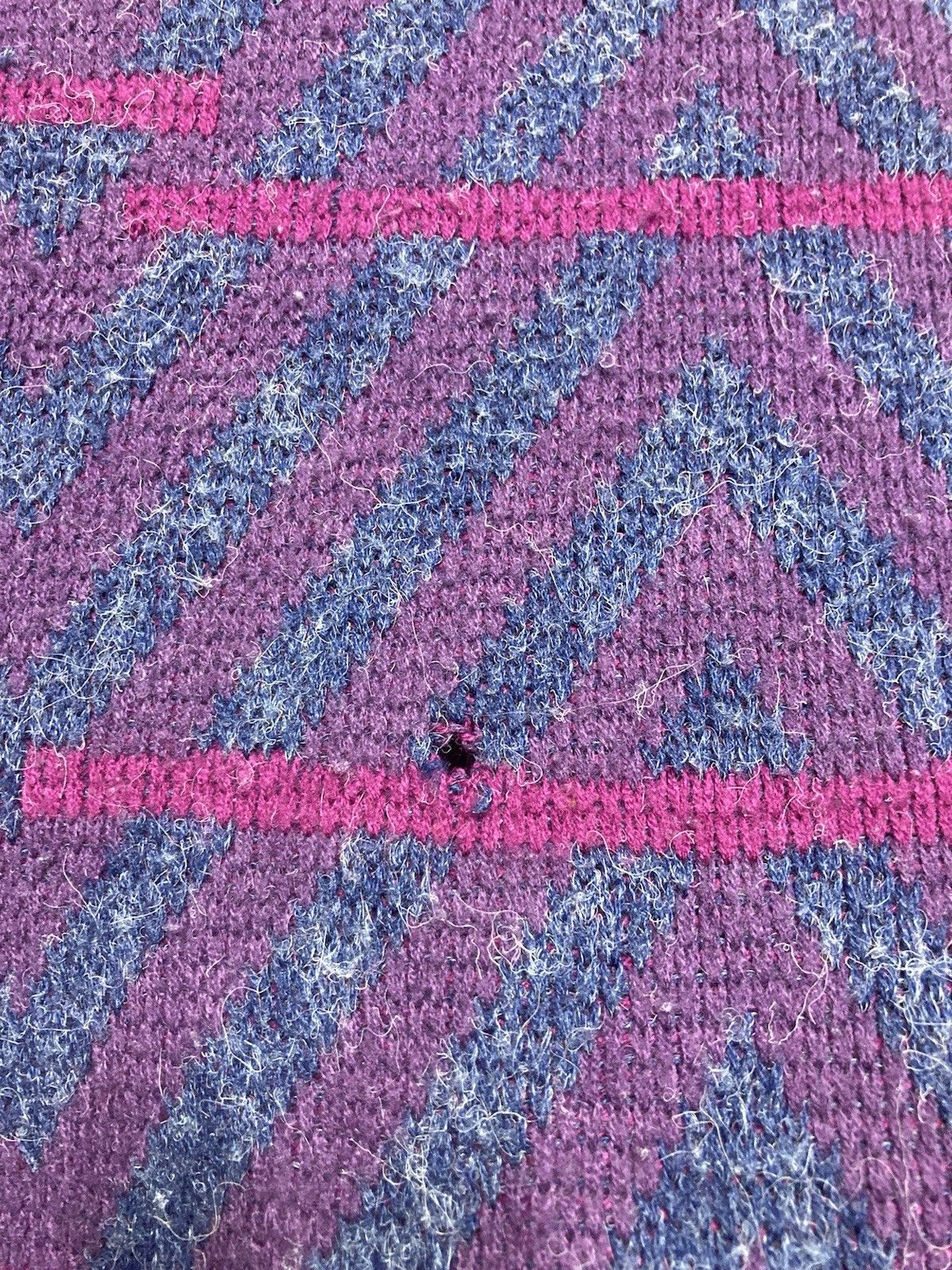 Vintage Vtg acrylic knit sweater abstract geometric Sergio sof large Size US L / EU 52-54 / 3 - 3 Thumbnail