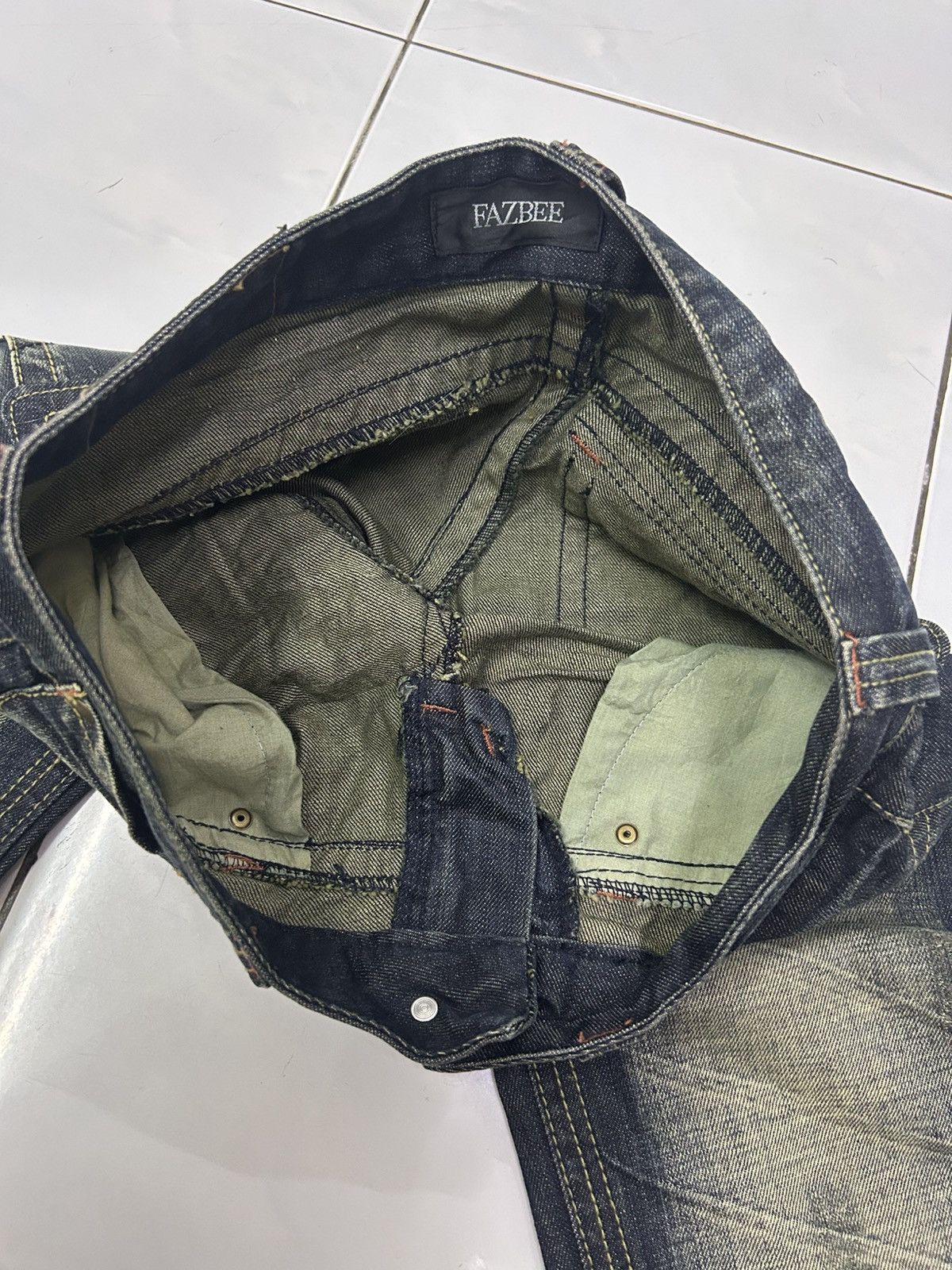 Japanese Brand × Vintage Japanese Fazbee Vintage Flare Sand Wash Denim Jeans Size US 29 - 12 Thumbnail