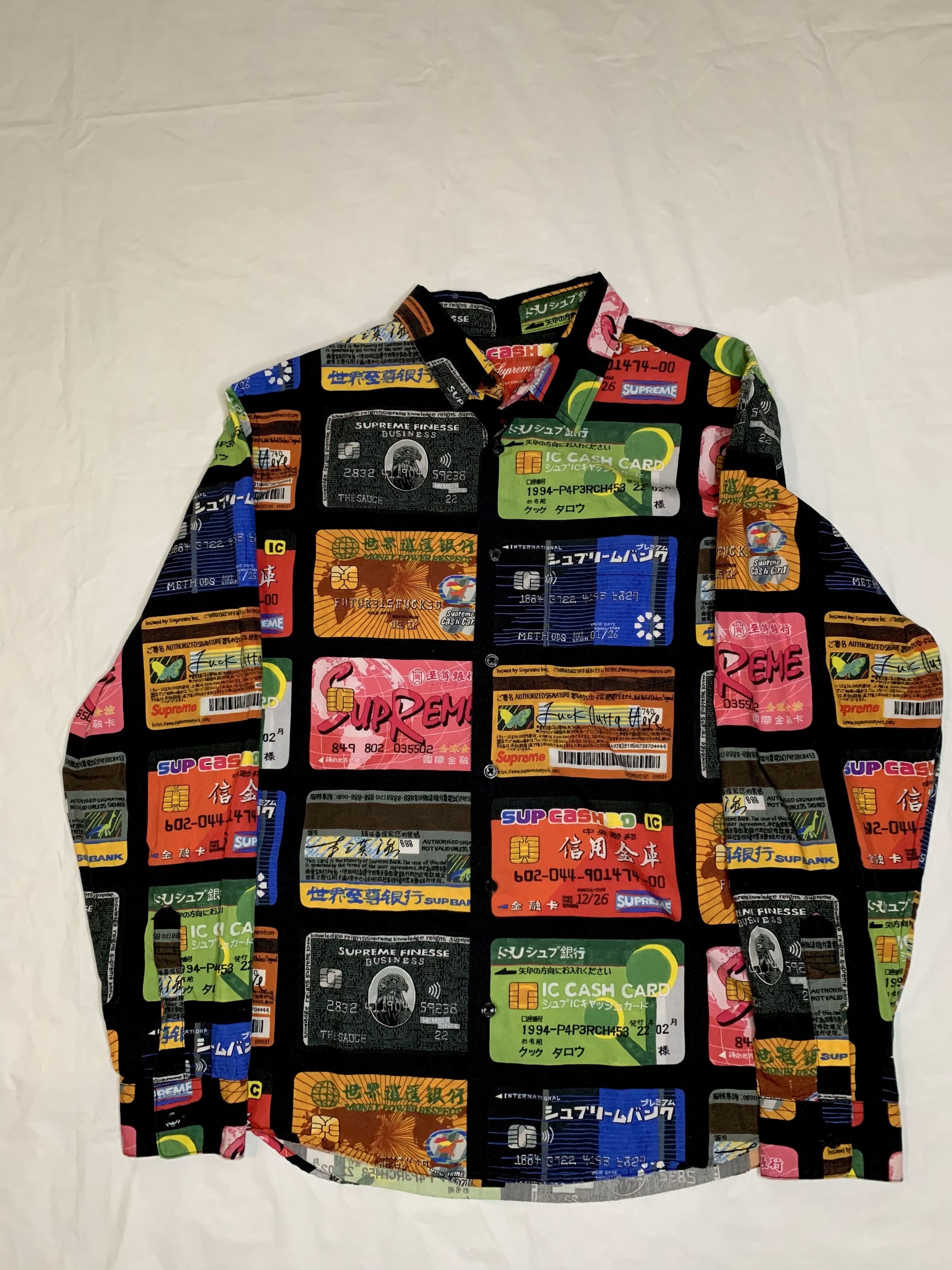 Supreme Supreme SS22 Credit Cards Shirt (M) Size US M / EU 48-50 / 2 - 6 Thumbnail