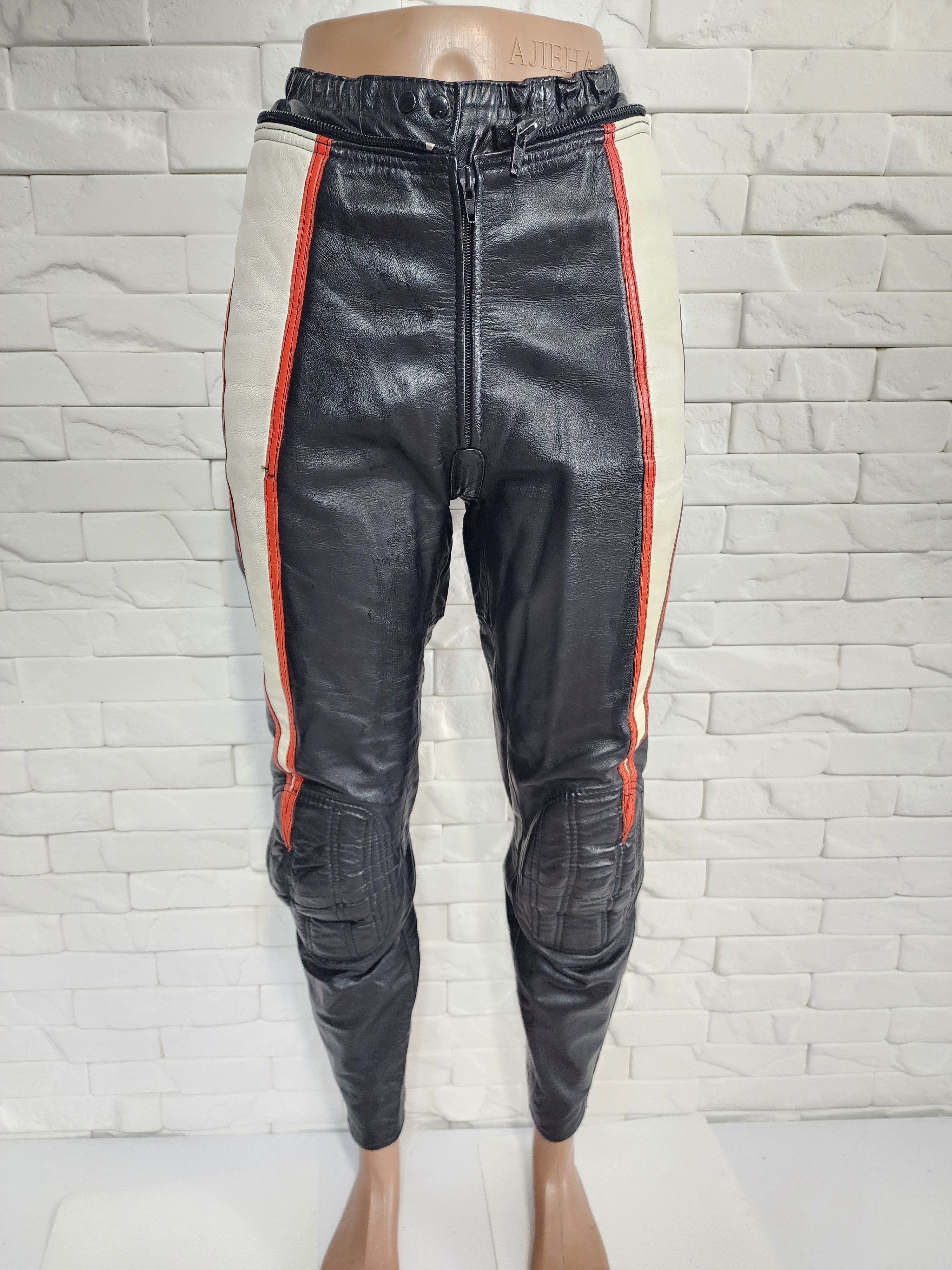 Black Leather Biker Pants: Women's Motorcycle Trousers