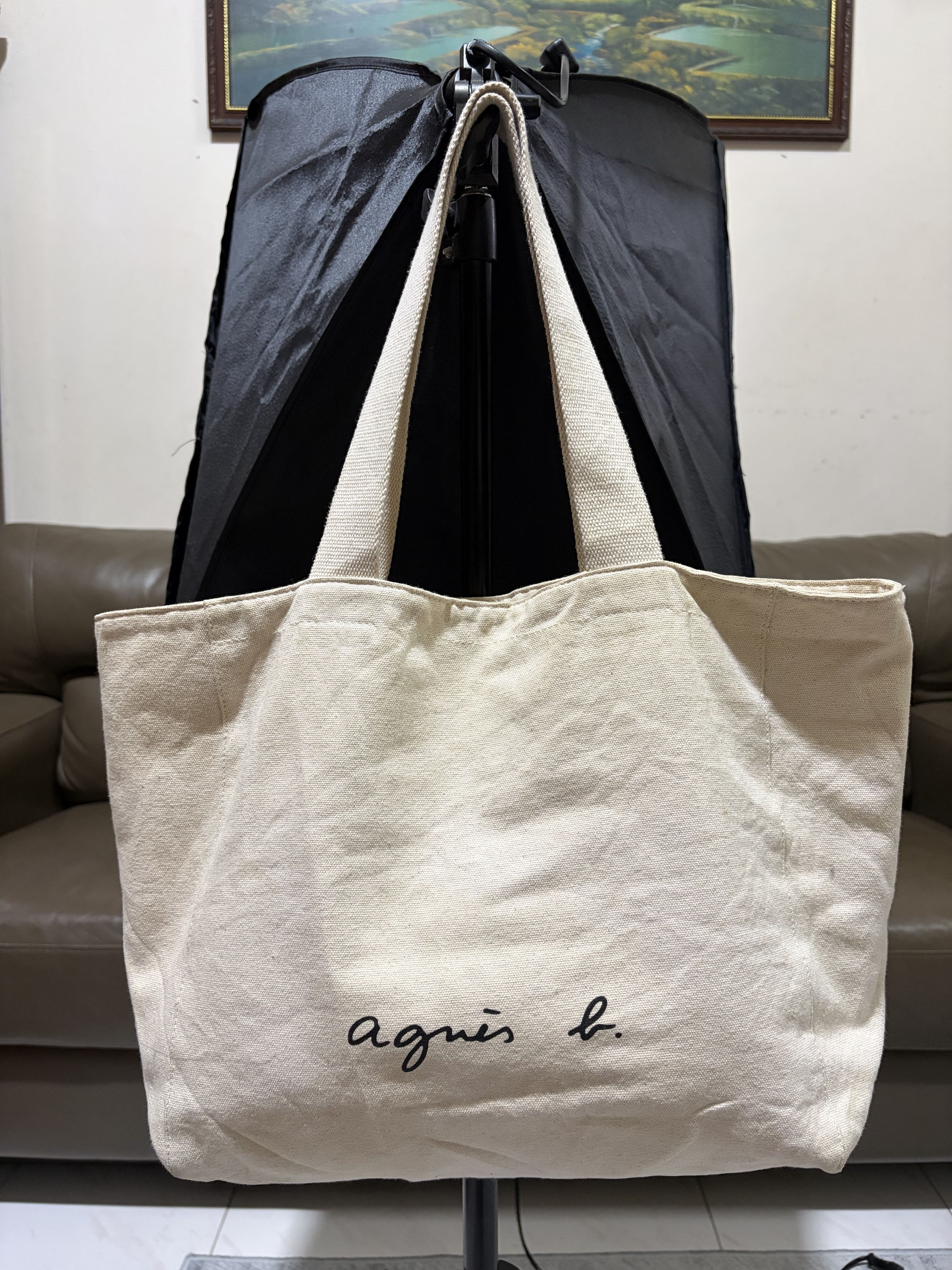 agnes b. Agnes B Canvas Tote Bag Size ONE SIZE - 1 Thumbnail