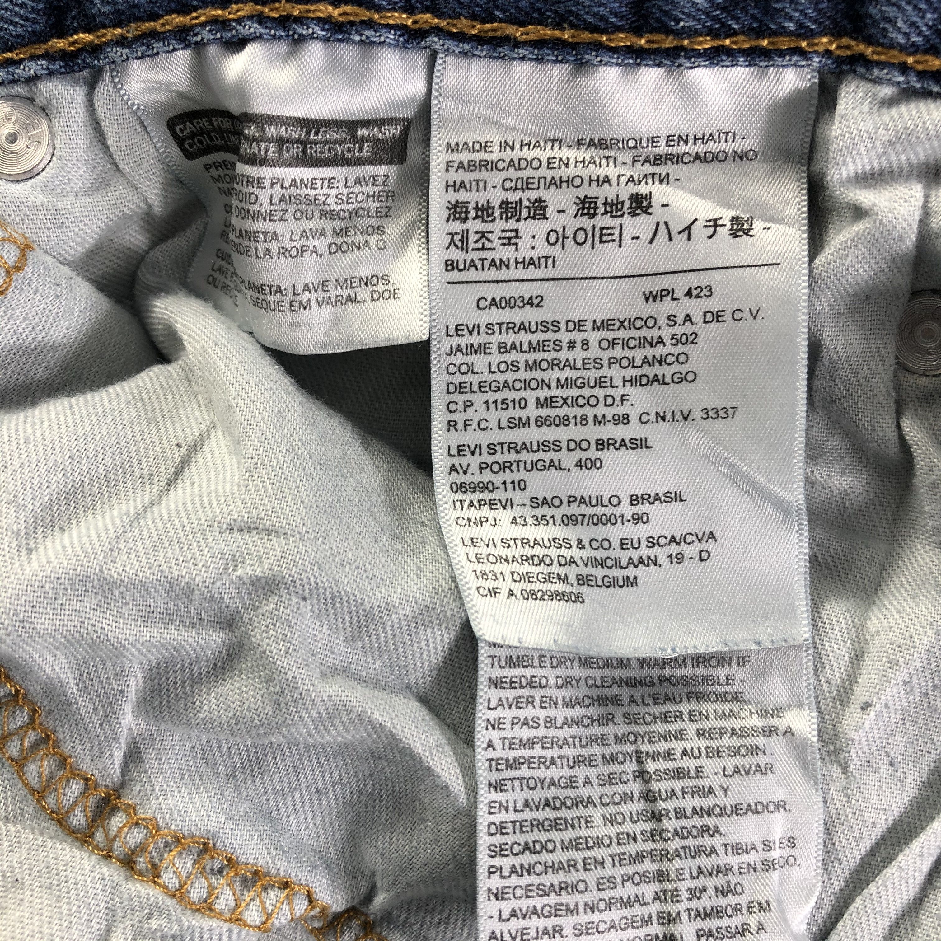 Levi's Vintage Blue Wash Levis 514 Jeans-J4352 Size US 38 / EU 54 - 11 Thumbnail