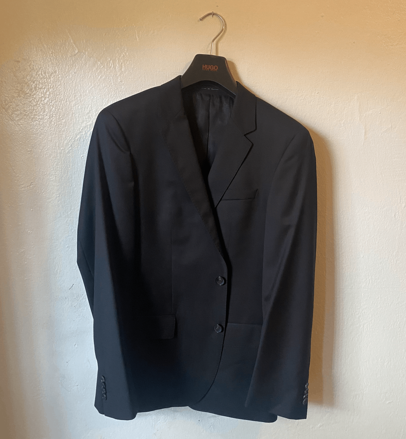 Hugo Boss Black Suit Guabello Super 120 Wool 38S
