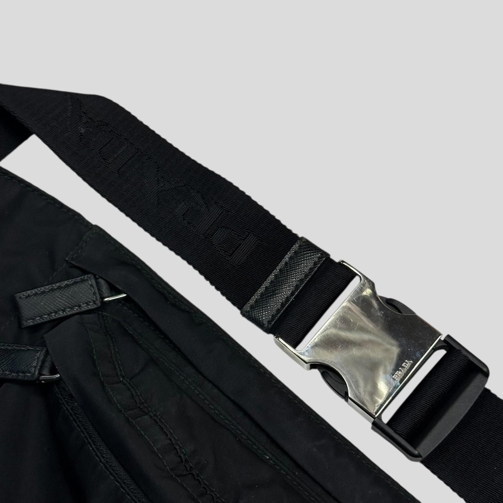 Prada Prada Milano Plaque Logo Black Nylon Crossbody Beltbag Size ONE SIZE - 5 Thumbnail