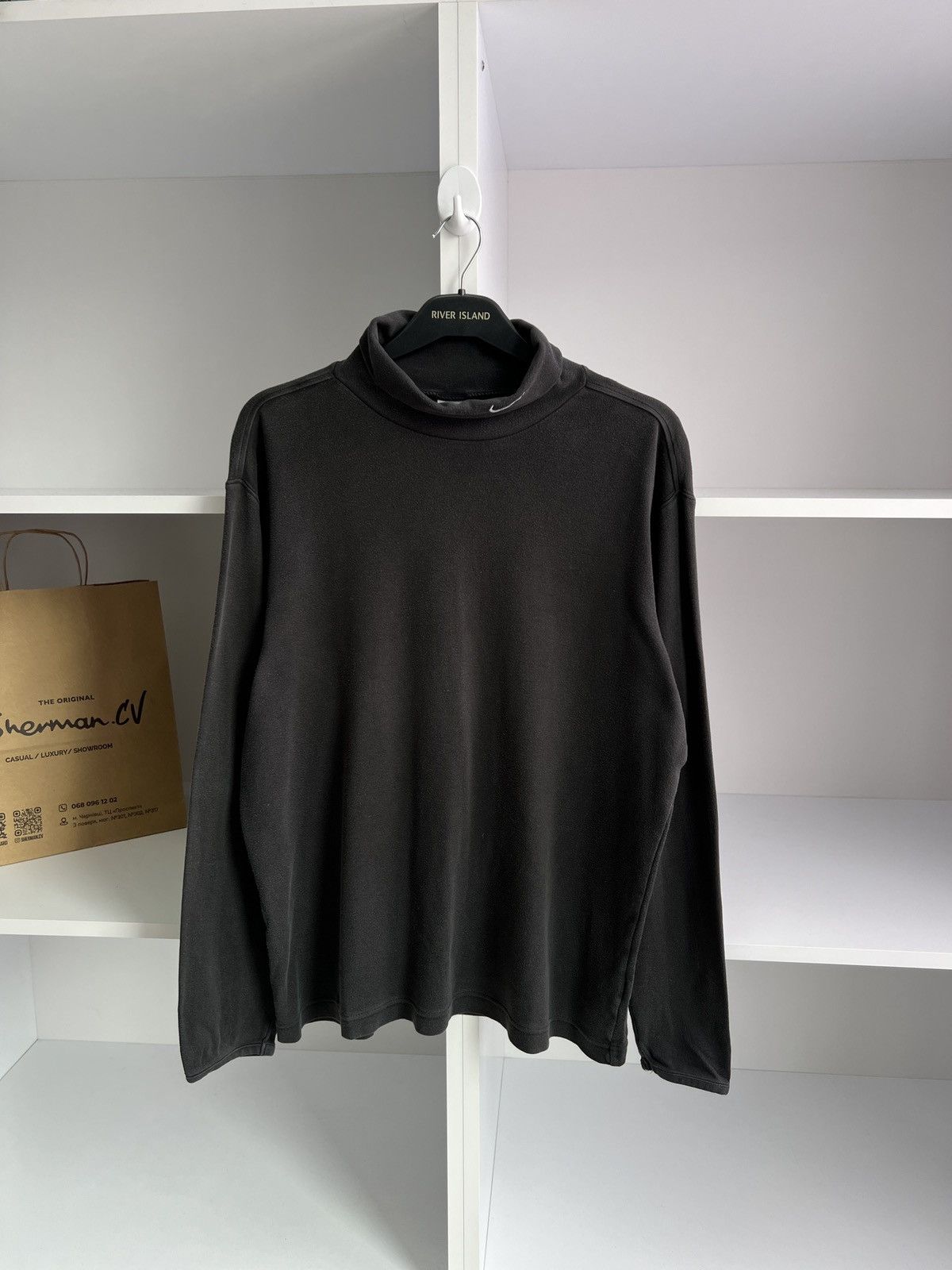 Nike × Vintage Vintage Nike Golf Swoosh Men’s Turtleneck Long Sleeve Size US M / EU 48-50 / 2 - 5 Thumbnail