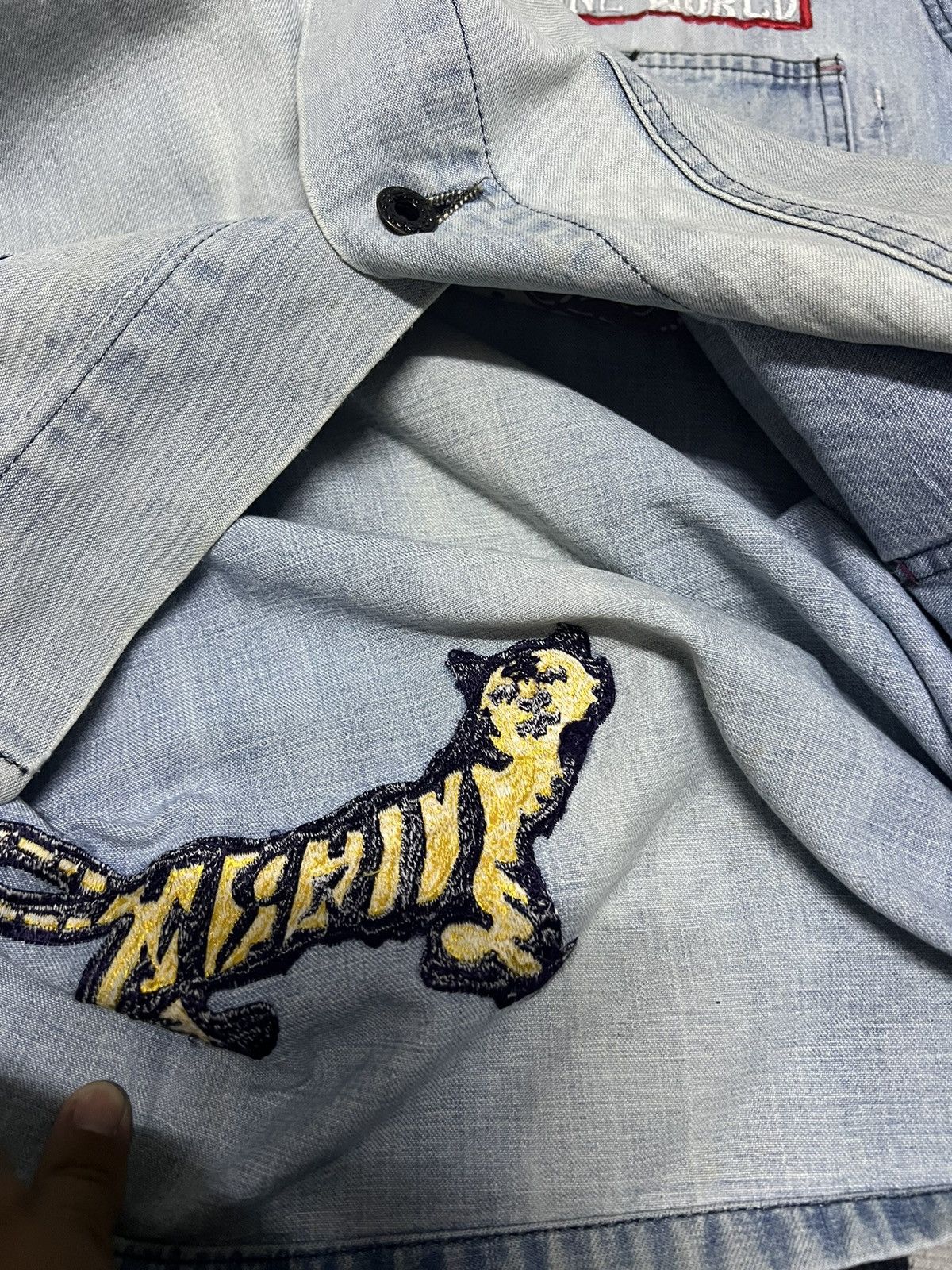 Indigo Made In Indigo Worker Embroidery Patches Jacket Size US M / EU 48-50 / 2 - 10 Thumbnail