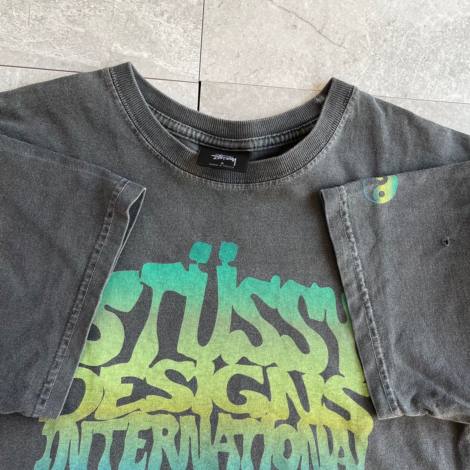 Stussy Stussy designs International stone wash t shirt Size US S / EU 44-46 / 1 - 3 Thumbnail