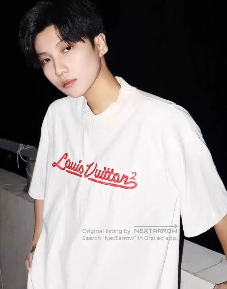 Louis Vuitton Louis Vuitton 22 white logo monogrammed embroidered cotton Size US S / EU 44-46 / 1 - 9 Thumbnail
