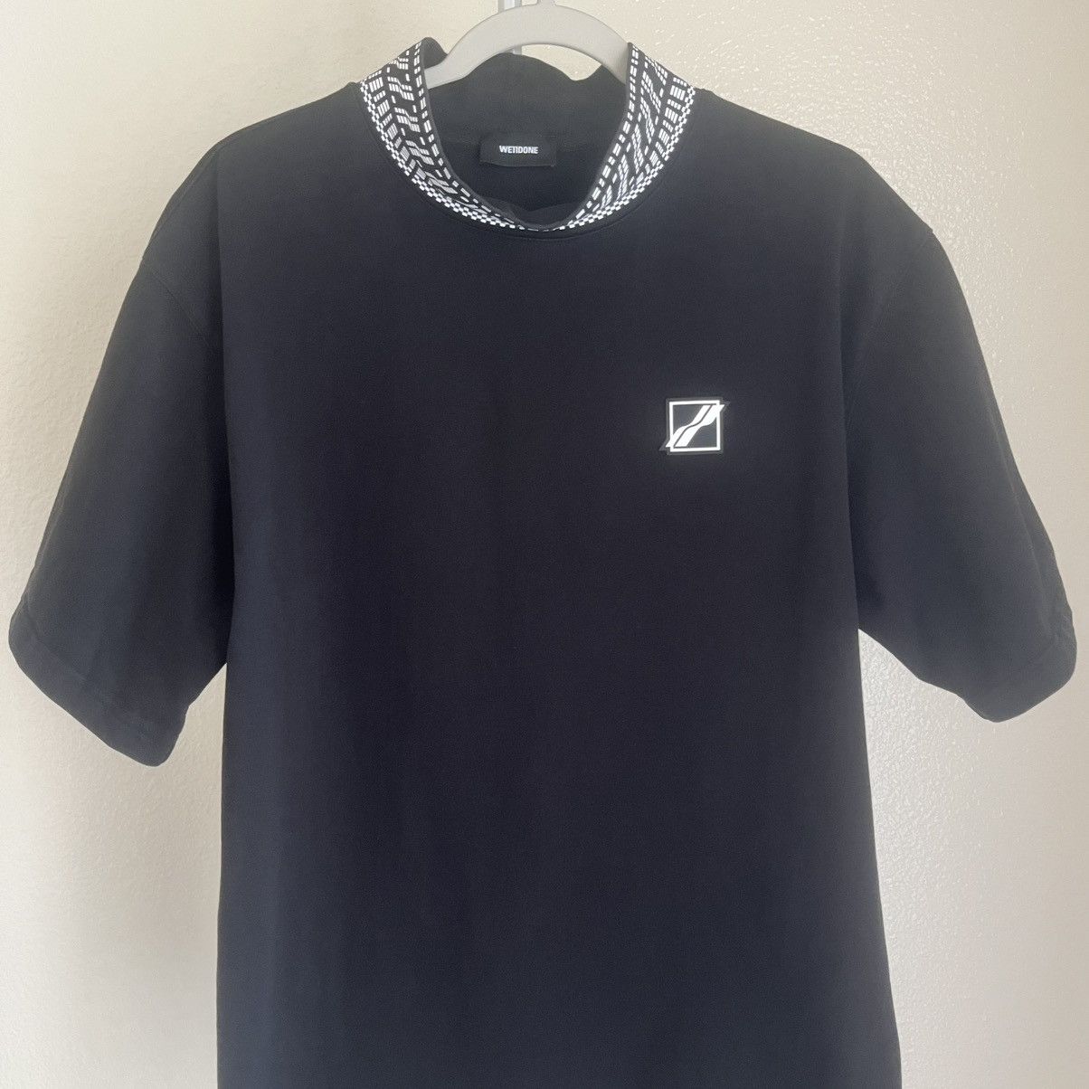 WE11DONE WE11DONE Black High Neck Logo 1/2 T-Shirt Size S Size US S / EU 44-46 / 1 - 2 Thumbnail