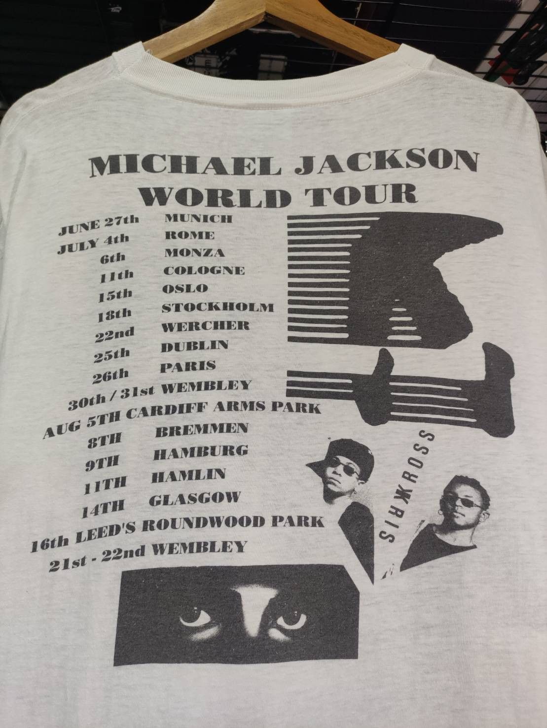 Michael Jackson Vtg 90's Michael Jackson "Dangerous" Album Promo World Tour Size US L / EU 52-54 / 3 - 14 Thumbnail