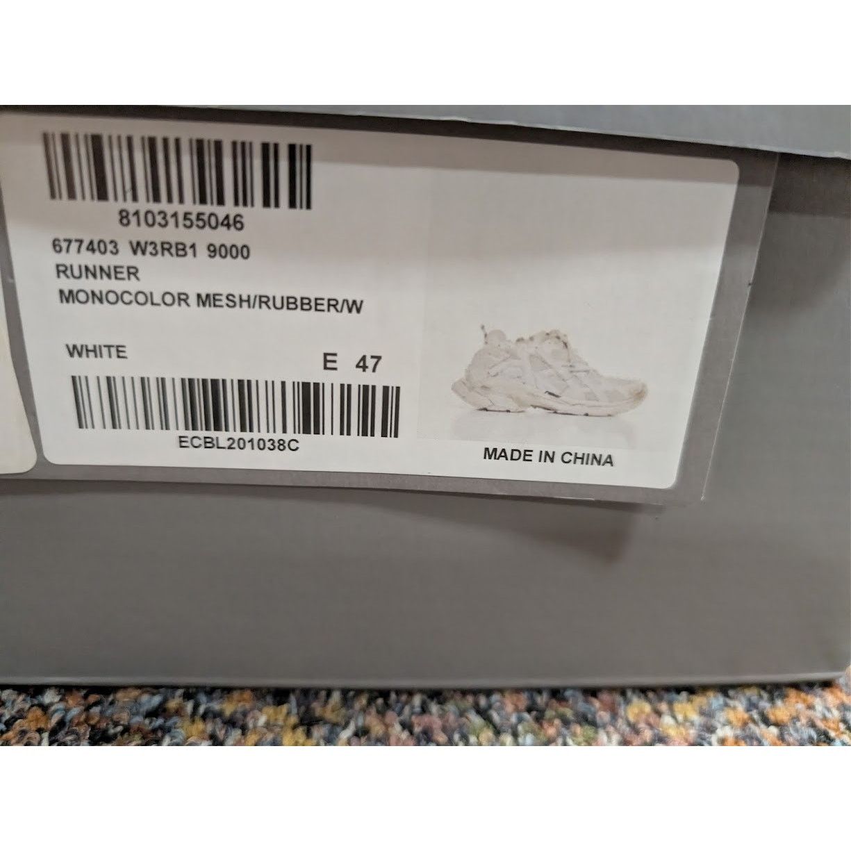 Balenciaga o1rshd1 Q:2 / Monocolor Runners in White Size US 14 / EU 47 - 17 Thumbnail
