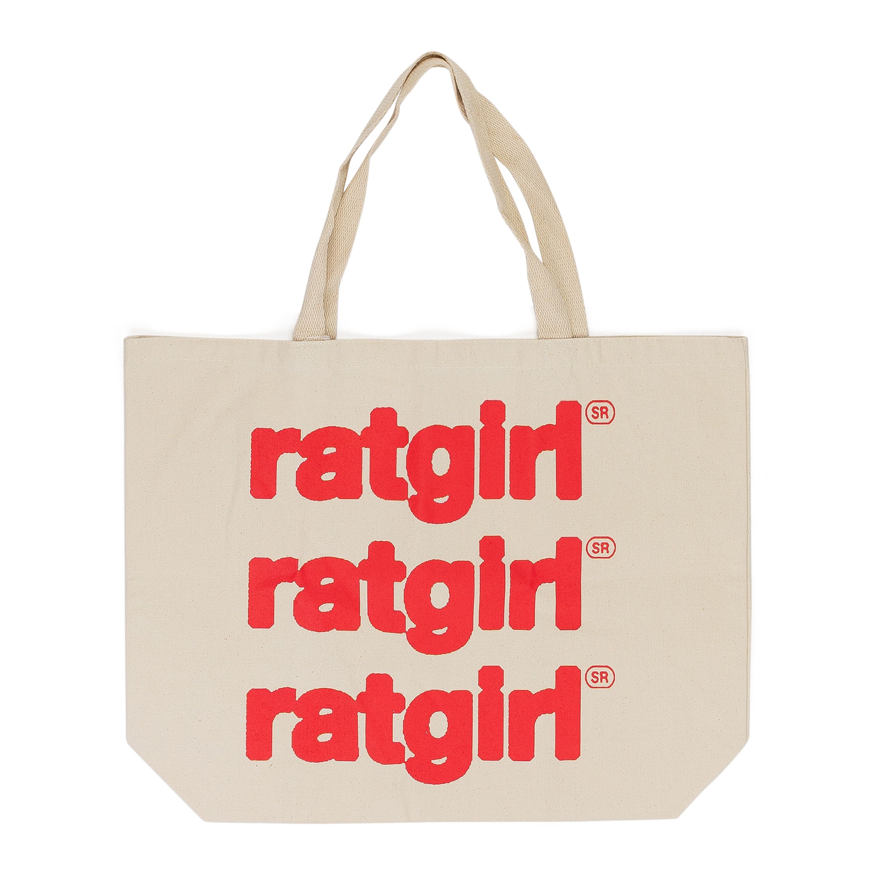 Stray Rats NATURAL RATGIRL TOTE BAG SIZE OS Size ONE SIZE - 1 Thumbnail