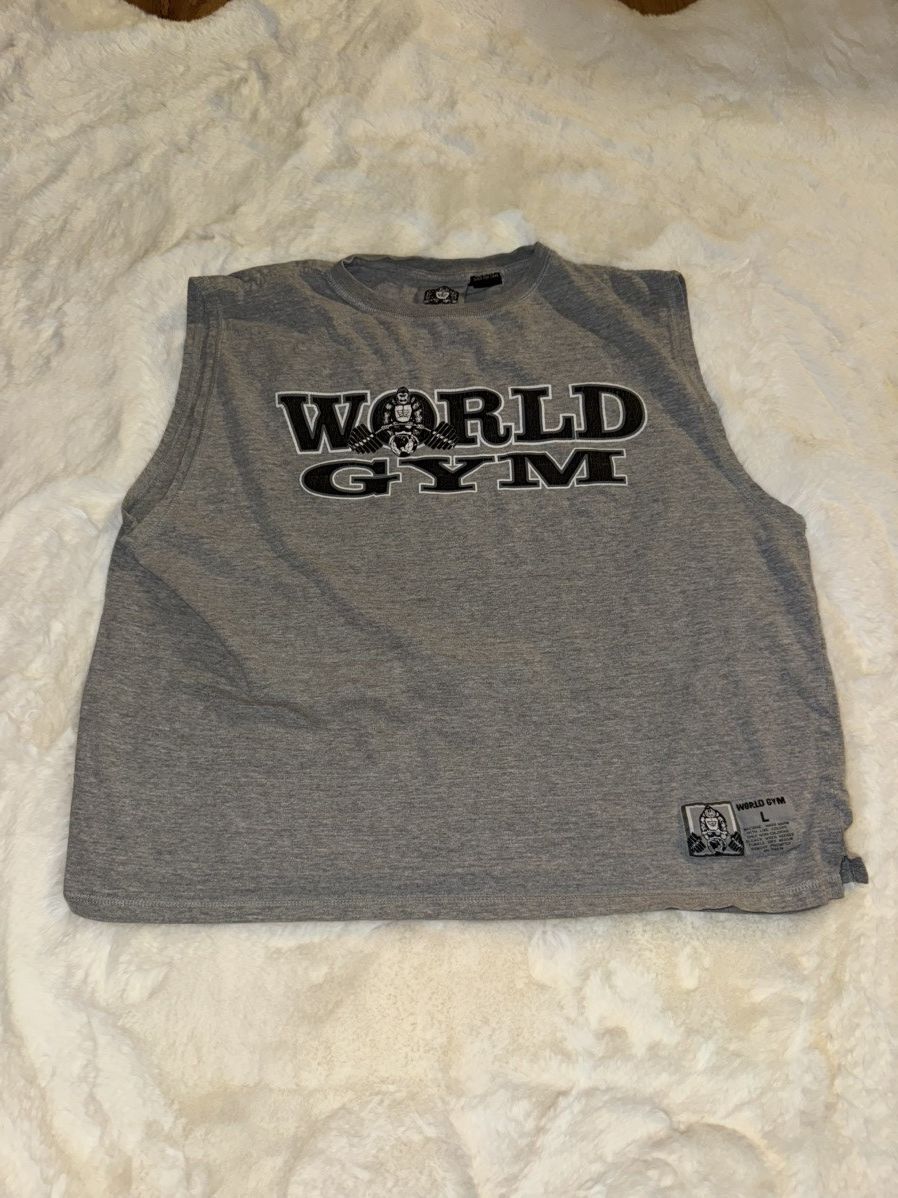 Darc Sport Vintage World Gym cut off tshirt Size US L / EU 52-54 / 3 - 1 Thumbnail