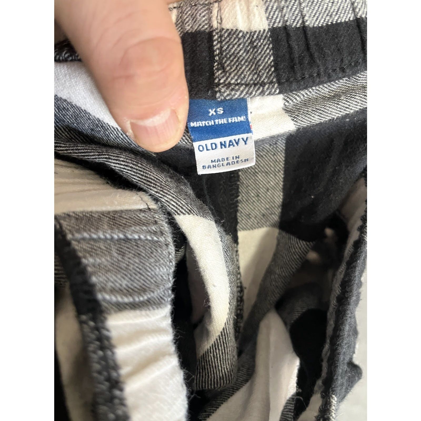 Old Navy Old Navy Womens Lounge Pants Black Buffalo Plaid Comfy XS Match The Fam Size 26" / US 2 / IT 38 - 5 Thumbnail