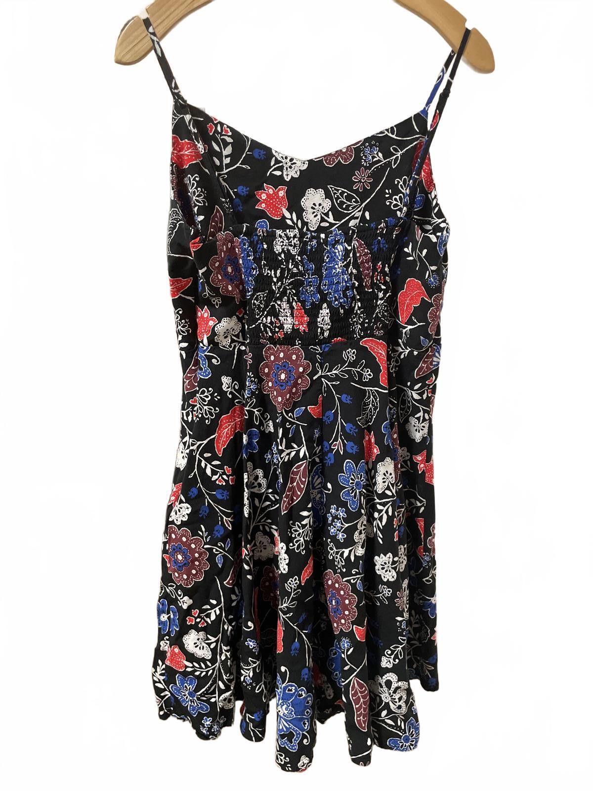 Unknown London Old Navy Summer Dress Women's Large Black Babydoll Floral Size ONE SIZE - 3 Thumbnail