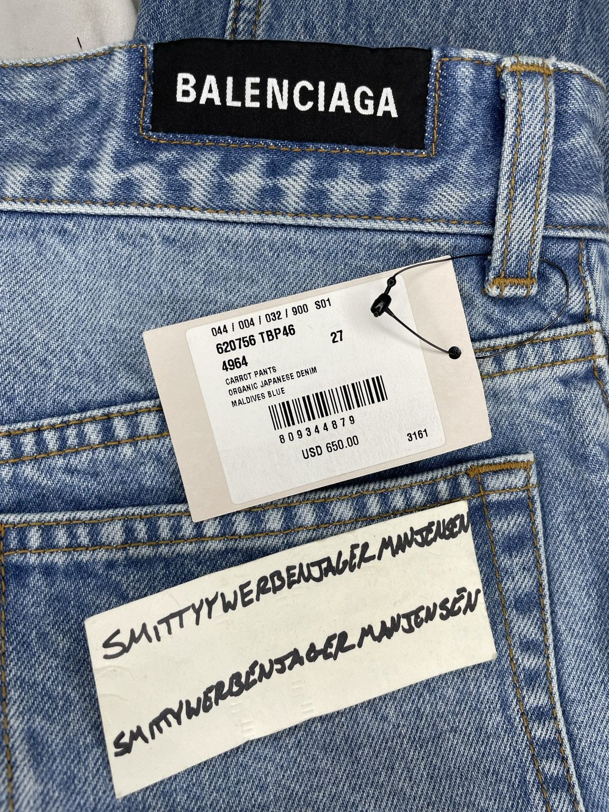 Balenciaga Balenciaga Stonewashed Pleated Jeans Size 27" / US 4 / IT 40 - 15 Thumbnail