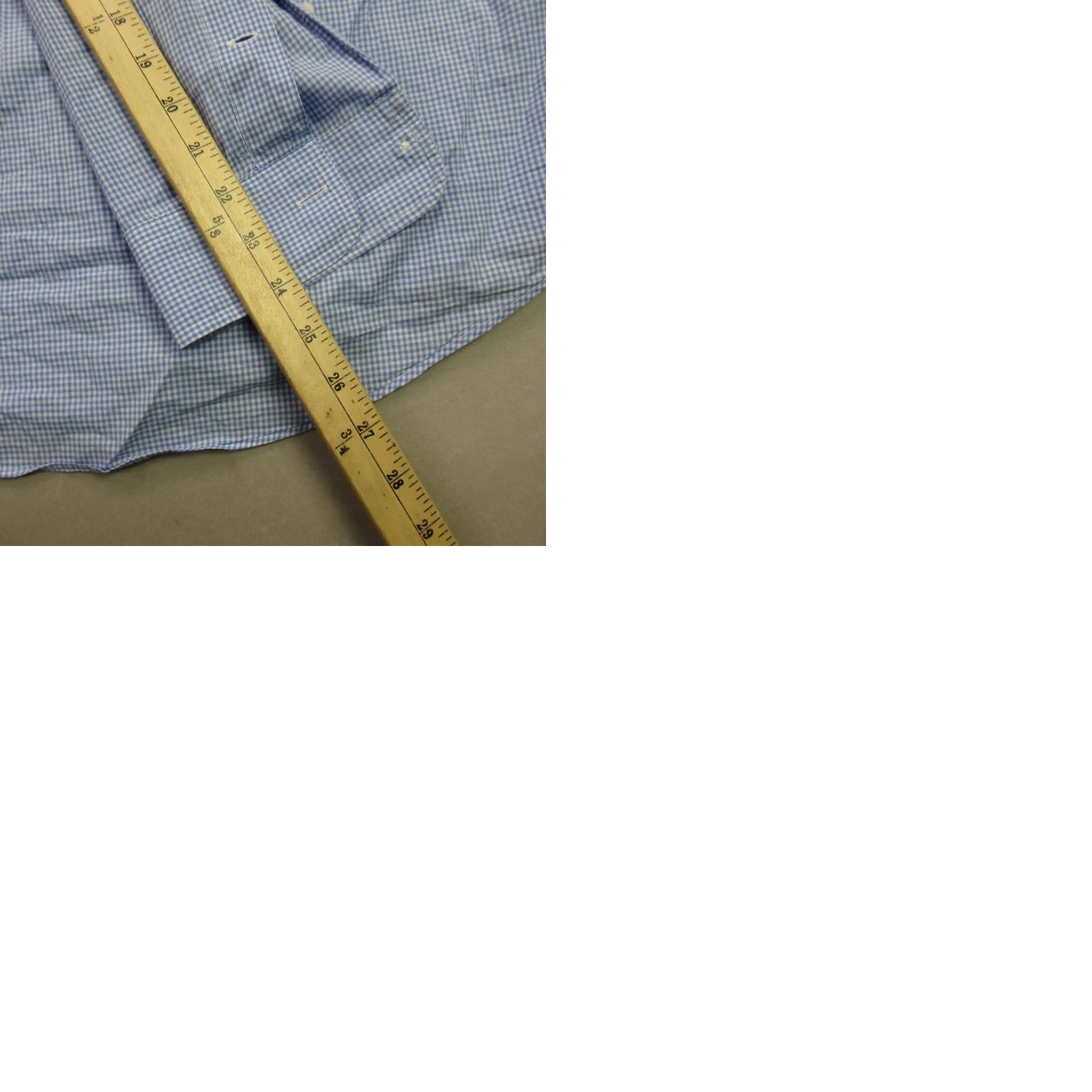 Polo Ralph Lauren Ralph Lauren Shirt Mens Large Long Sleeve Button Front Blue Checks Custom Fit Polo Ralph Lauren Shirt Button-Up Casual Men’s Regular Fit Checks Blue Size US L / EU 52-54 / 3 - 9 Thumbnail
