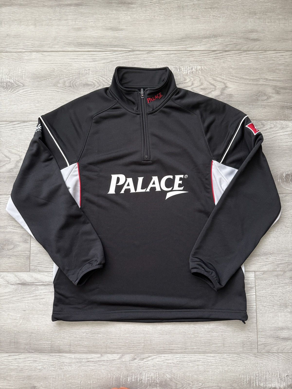 Palace Palace Hole In 1/4 Half Zip Black Medium M Srixon Golf 