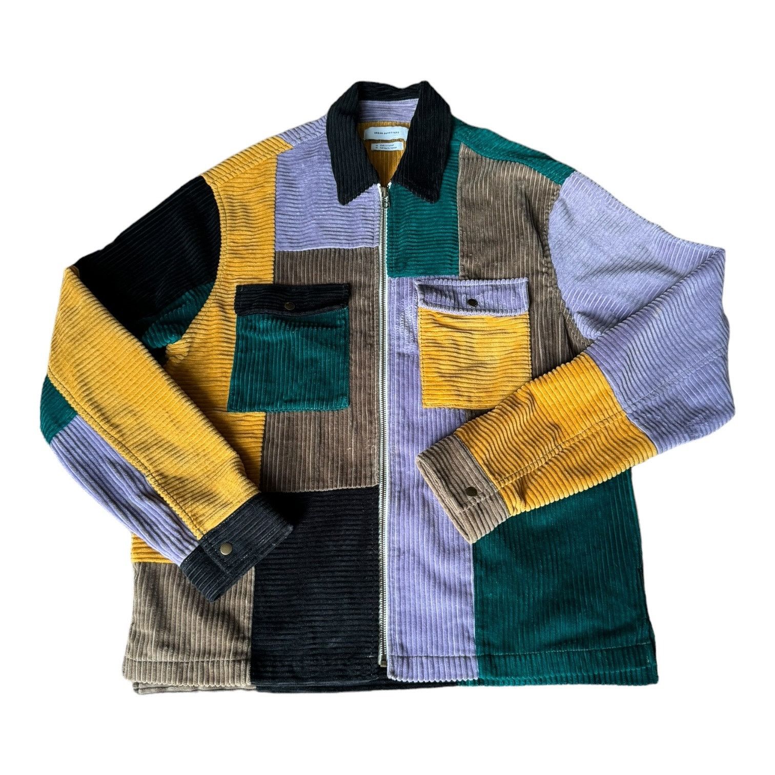 Urban Outfitters Urban outfitters UO Ryder Blocked Corduroy Zip Shirt medium Size US M / EU 48-50 / 2 - 11 Thumbnail
