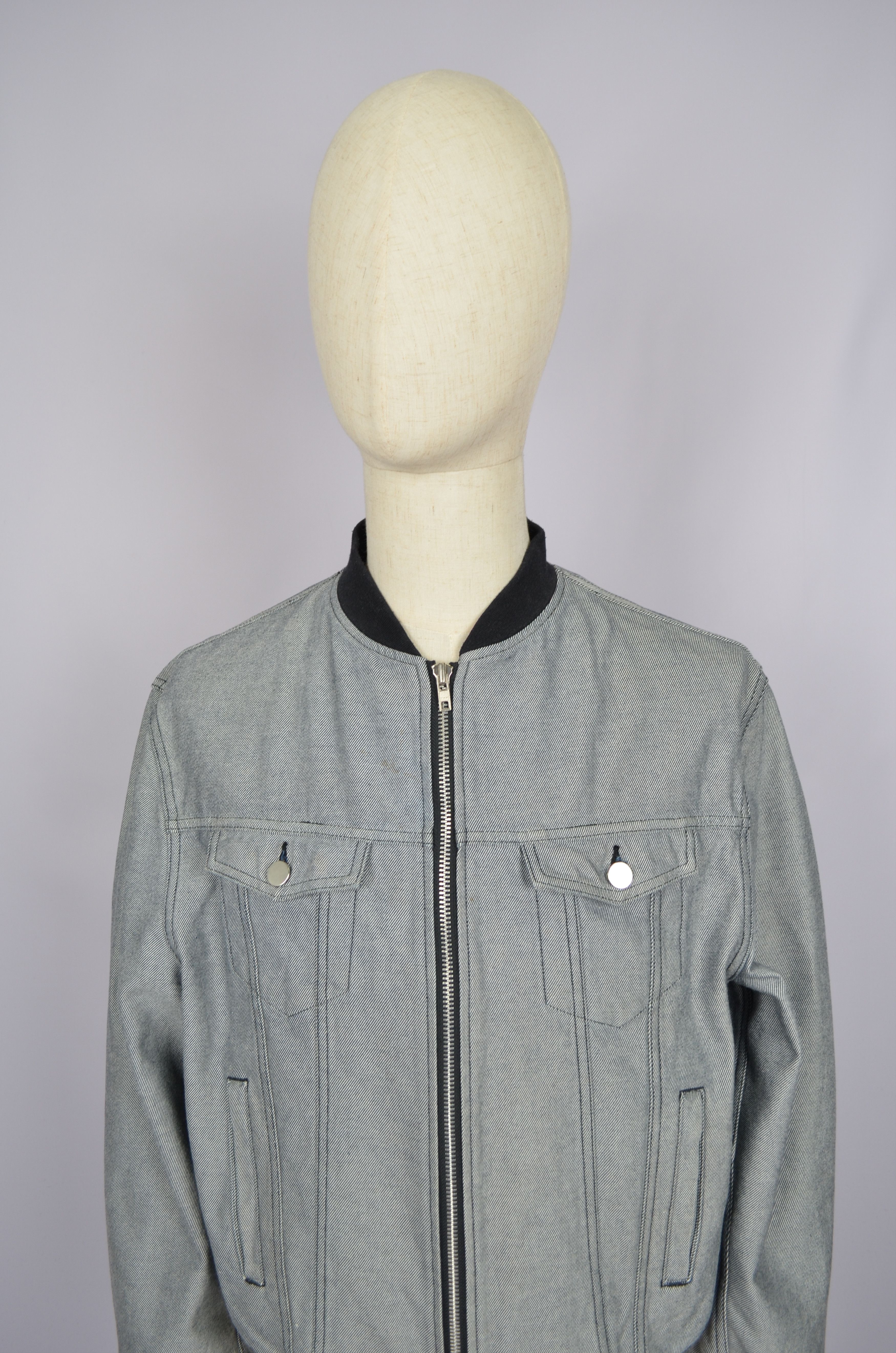 Comme des Garcons × Japanese Brand × Vintage Vintage Comme Des Garcons Homme Plus Denim Jacket Bomber M Size US M / EU 48-50 / 2 - 12 Thumbnail