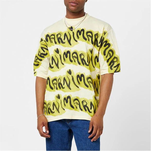 Marni o1g2r1mq0524 Logo T-Shirts in Multicolor Size US S / EU 44-46 / 1 - 3 Thumbnail