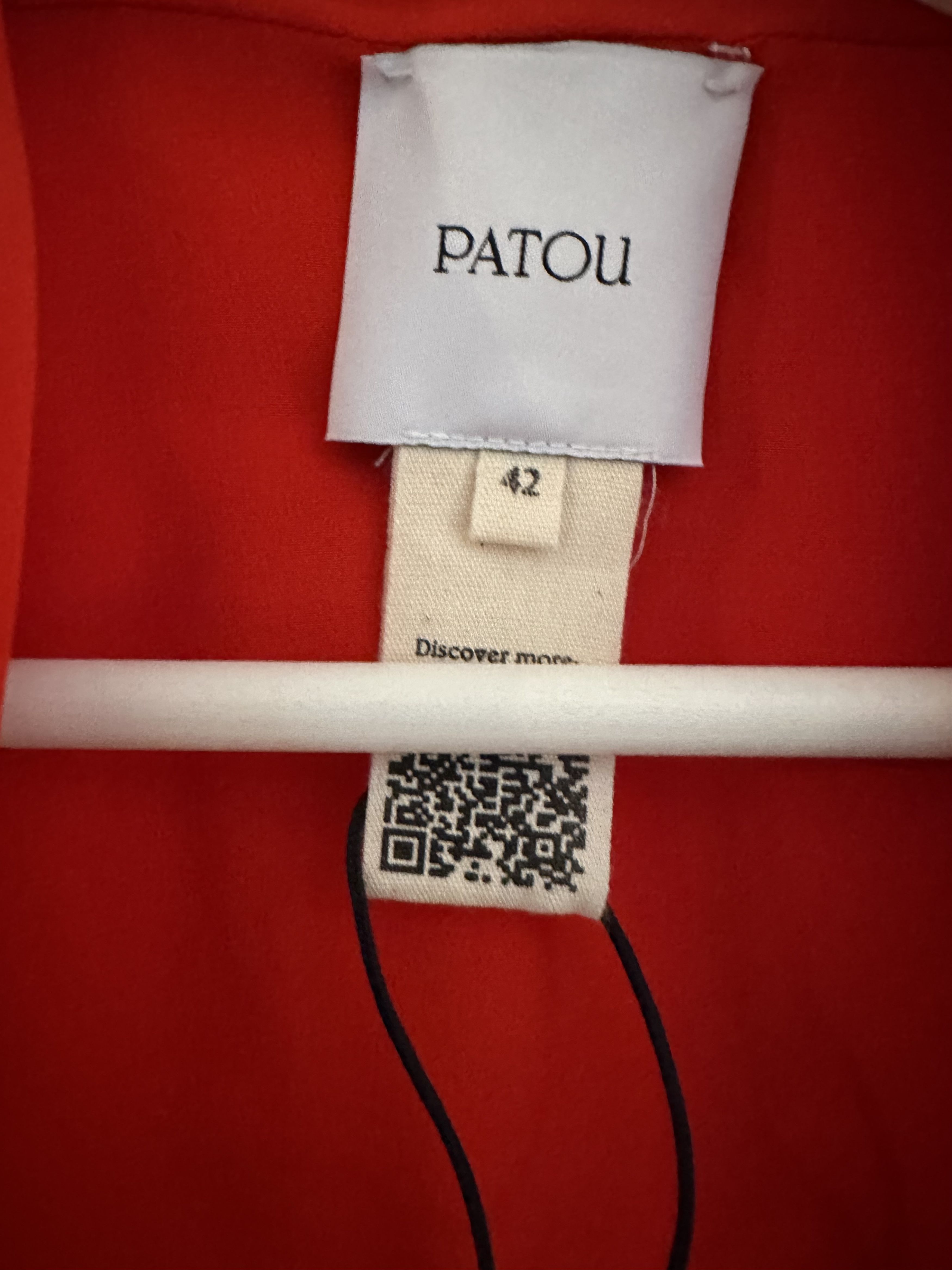 Patou Silk Bomber Jacket in red with bow details Size M / US 6-8 / IT 42-44 - 6 Thumbnail