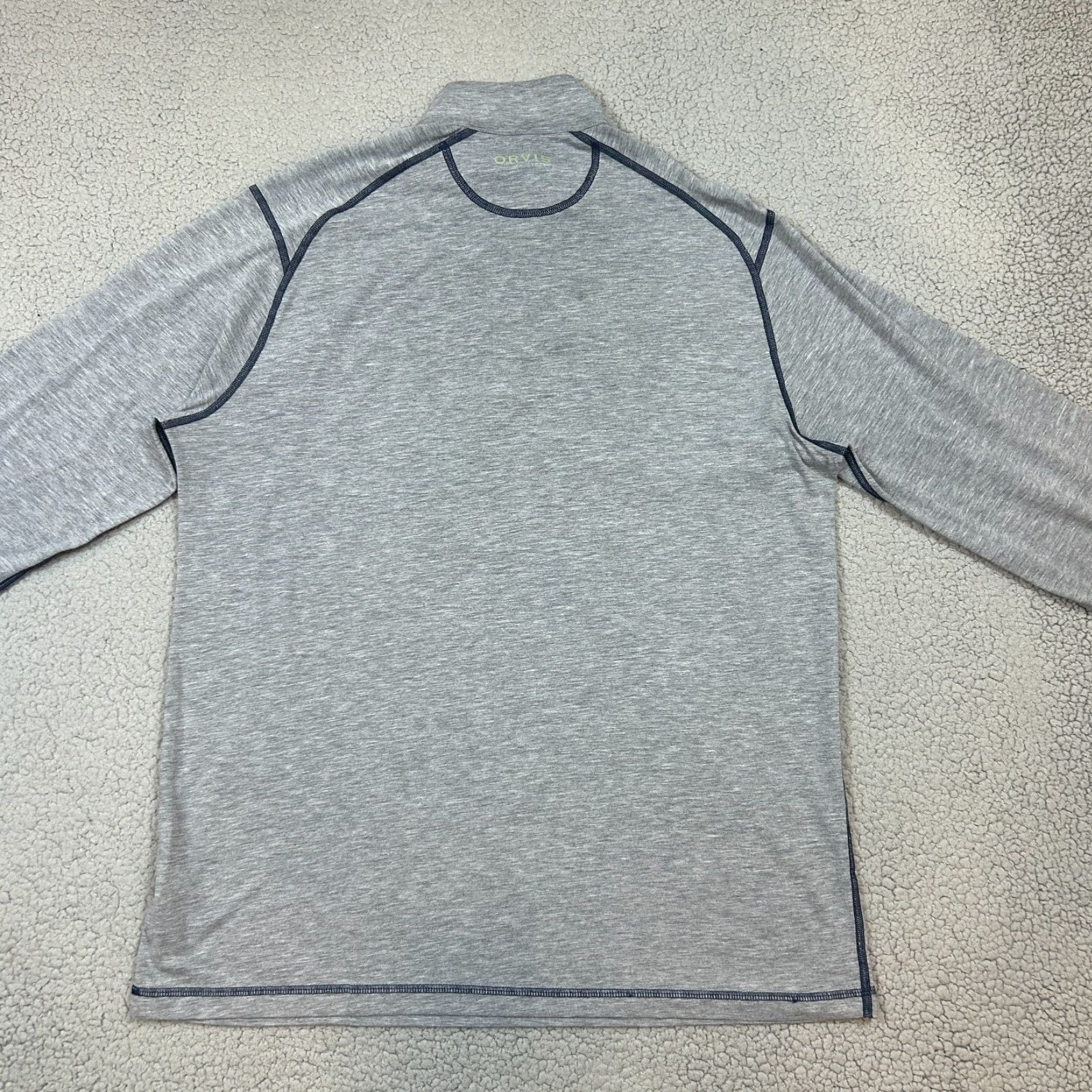 Orvis Orvis Men’s Gray Quarter Zip Pullover Long Sleeve Shirt Large Size Size US L / EU 52-54 / 3 - 5 Thumbnail