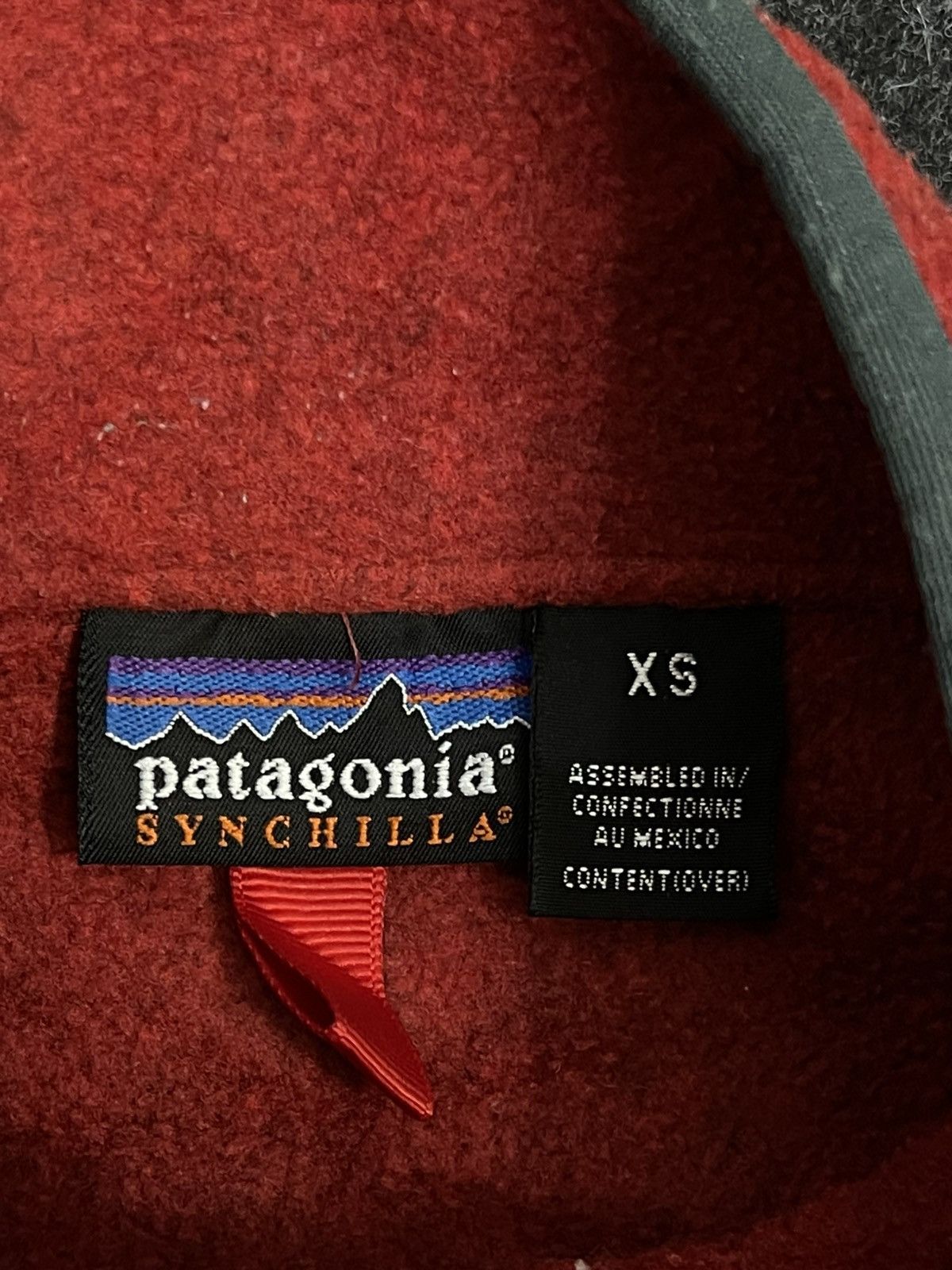 Patagonia Patagonia Synchilla Red 3/4 Zip Fleece Jacket Size XS / US 0-2 / IT 36-38 - 5 Thumbnail