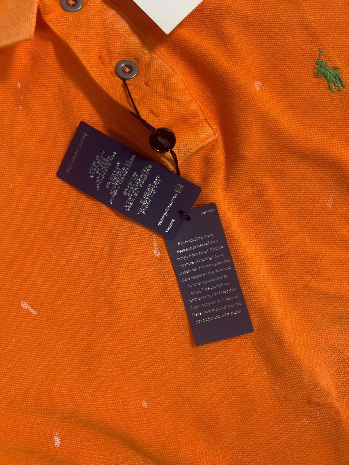 Polo Ralph Lauren Ralph Lauren Men’s Orange Polo Shirt Classic Fit Size L Size US L / EU 52-54 / 3 - 8 Thumbnail
