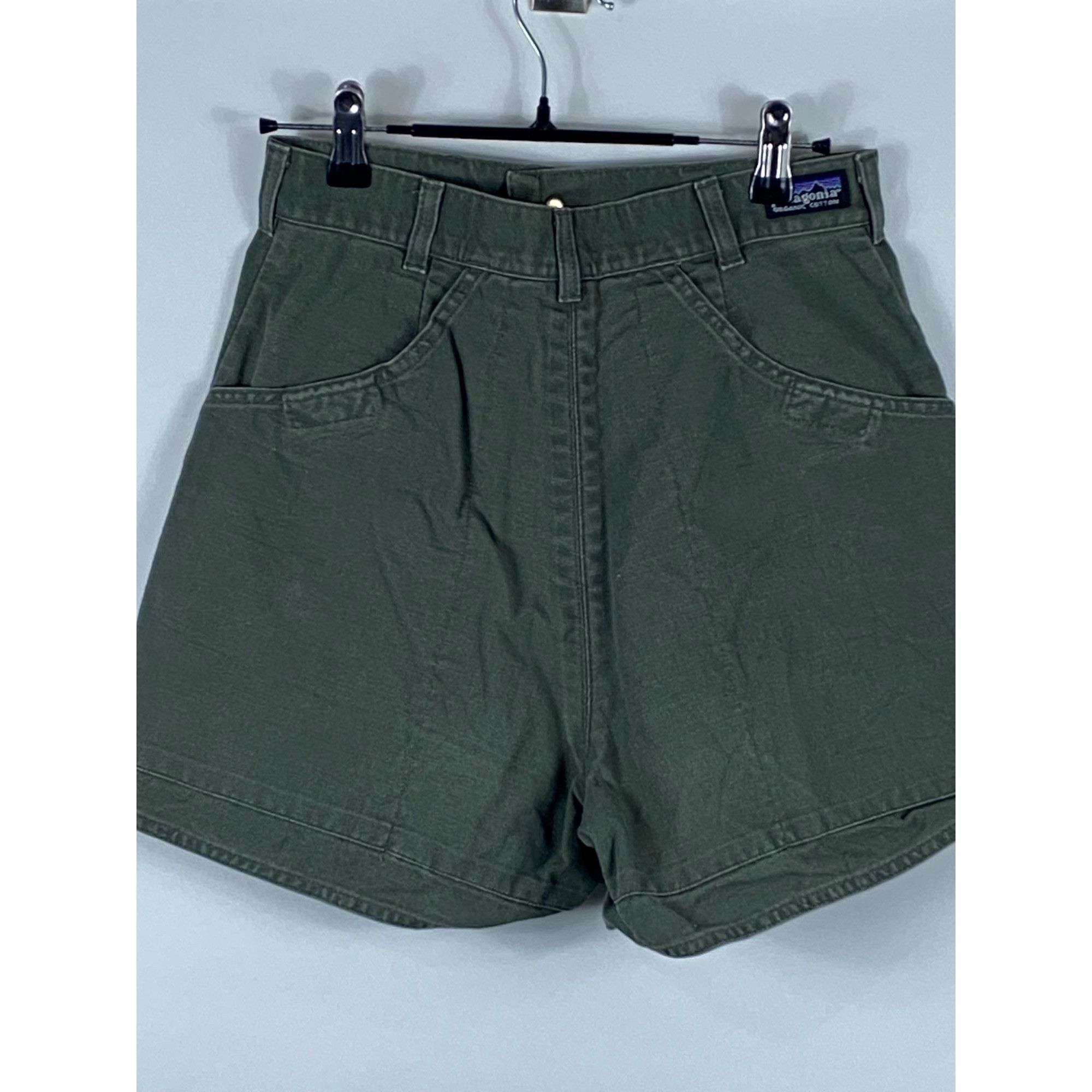 Patagonia Vintage Patagonia Organic Cotton High Rise Shorts Green Wome Size 26" / US 2 / IT 38 - 2 Thumbnail
