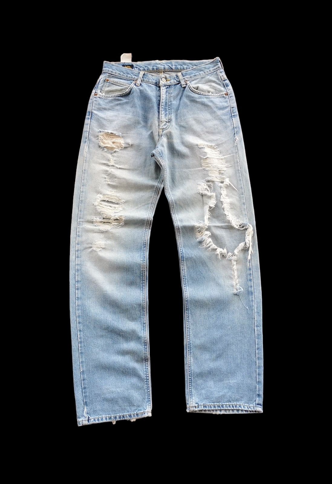 Lee Vintage Lee Destroy Denim Jean (Size 30x43.5) Size US 30 / EU 46 - 2 Thumbnail