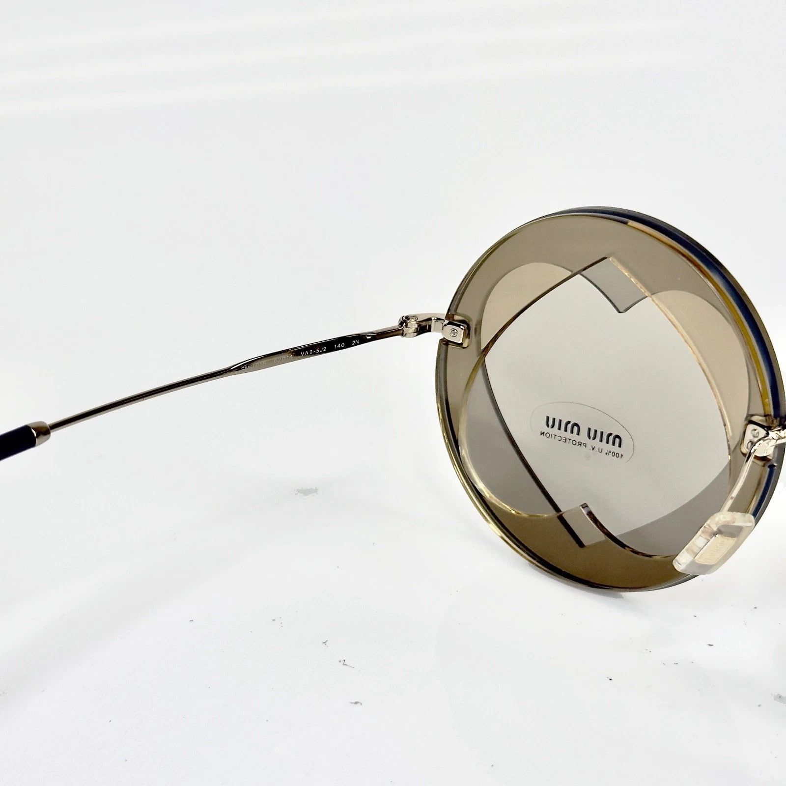 Miu Miu MIU MIU 01S MU01SS Overlapping Game Hazelnut Beige Mirror Size ONE SIZE - 6 Thumbnail