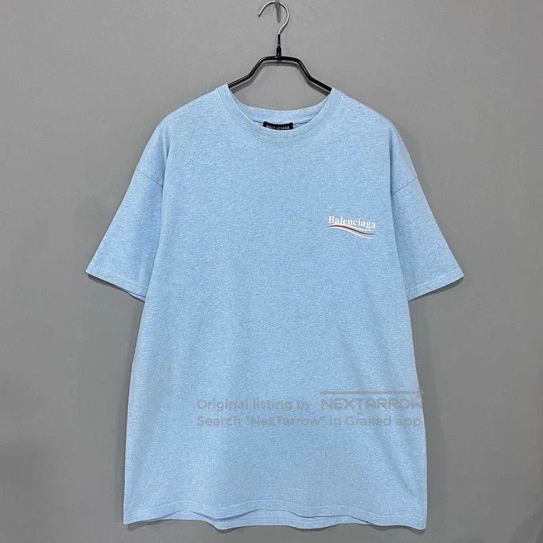 Balenciaga Balenciaga Haze Blue Cola Short Sleeve Size US S / EU 44-46 / 1 - 3 Thumbnail