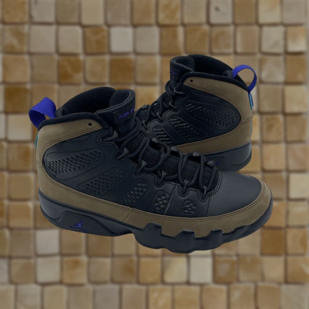 Nike Nike Air Jordan 9 Retro CT8019-034 Men's Size 9.5 Sneakers Light Olive Concord Shoes High Top Casual Athletic Size US 9 / EU 42 - 1 Thumbnail