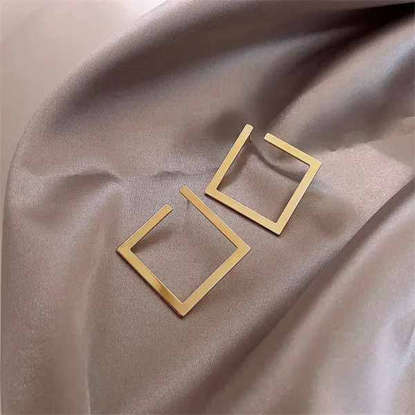 Japanese Brand × Vintage Retro Minimalist Square Earrings Size ONE SIZE - 1 Thumbnail