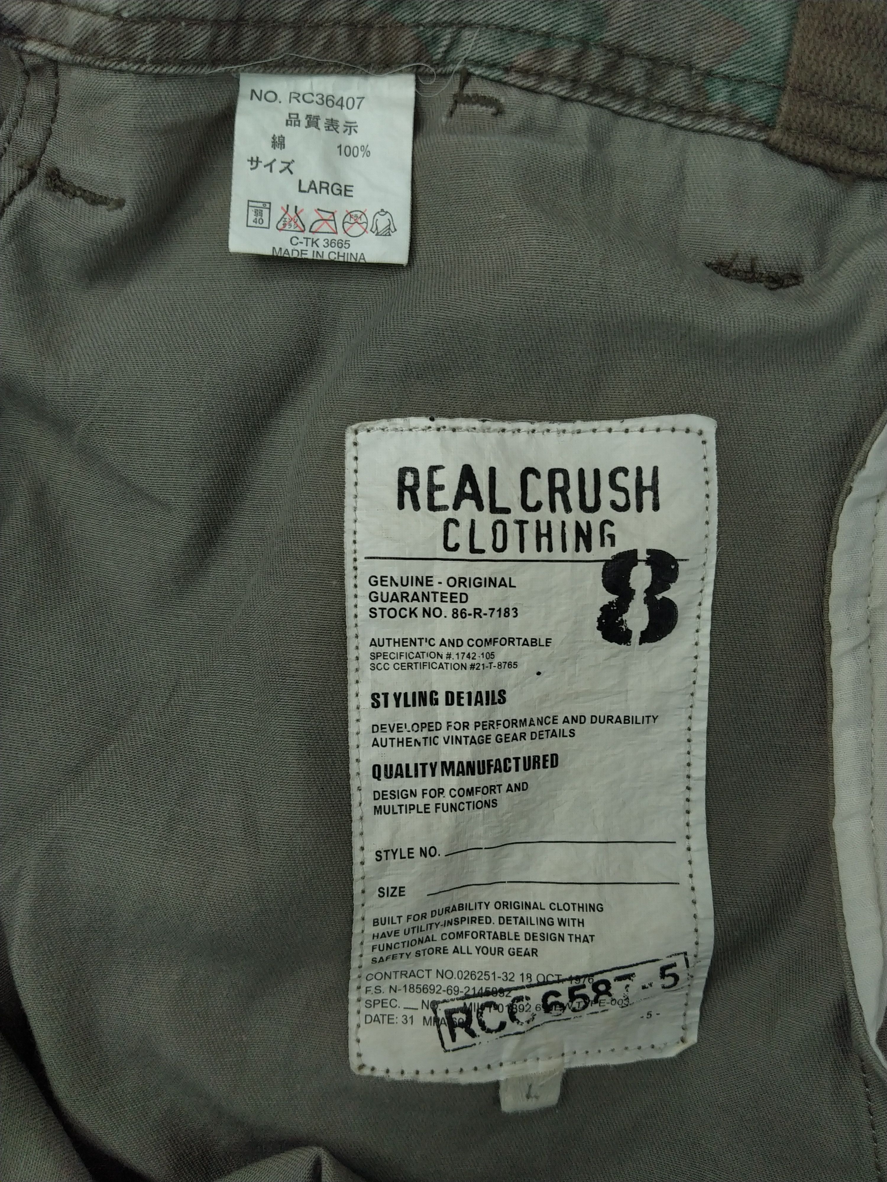 Japanese Brand Real Crush Japanese Brand Cargo Multi Pocket Pants -CP204 Size US 32 / EU 48 - 8 Thumbnail