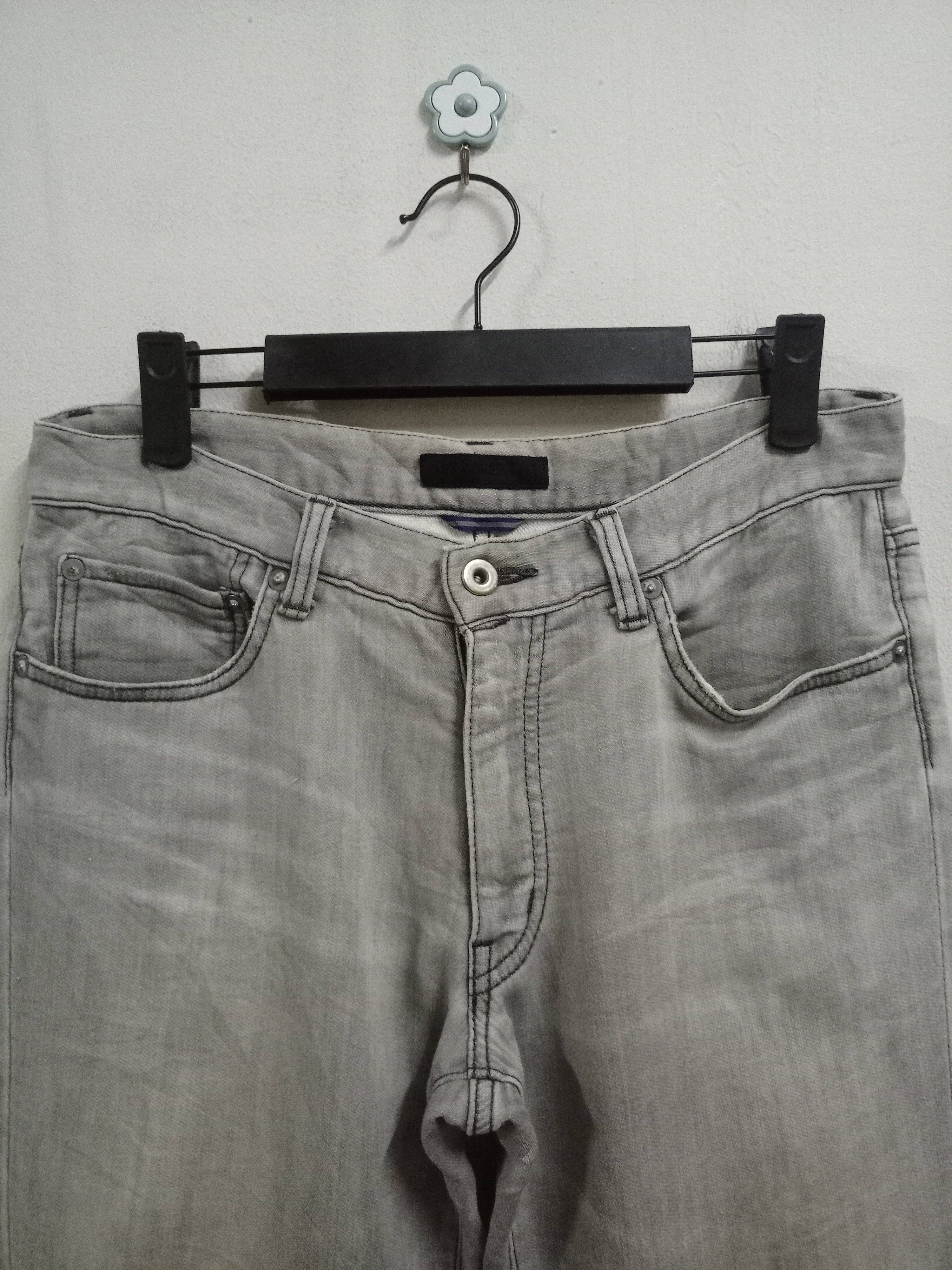 Carpe Diem × junhashimoto × wjk Vintage Japan Junhashimoto Distressed Faded Grey Jeans 30x33 Size US 30 / EU 46 - 4 Thumbnail