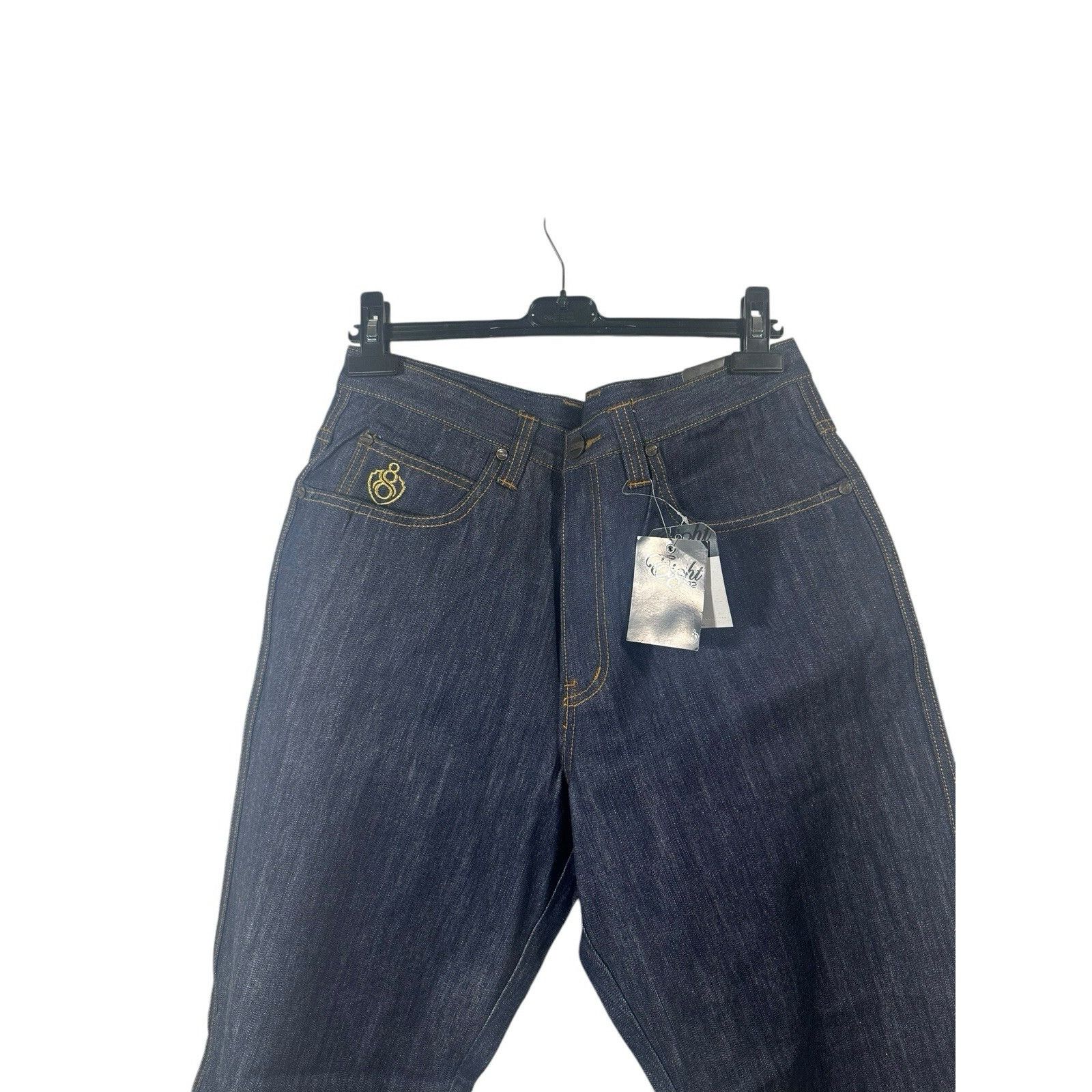 Other Vintage Eight 8 732 Wide Leg Baggy Denim Y2K Hip Hop Size US 34 / EU 50 - 2 Thumbnail