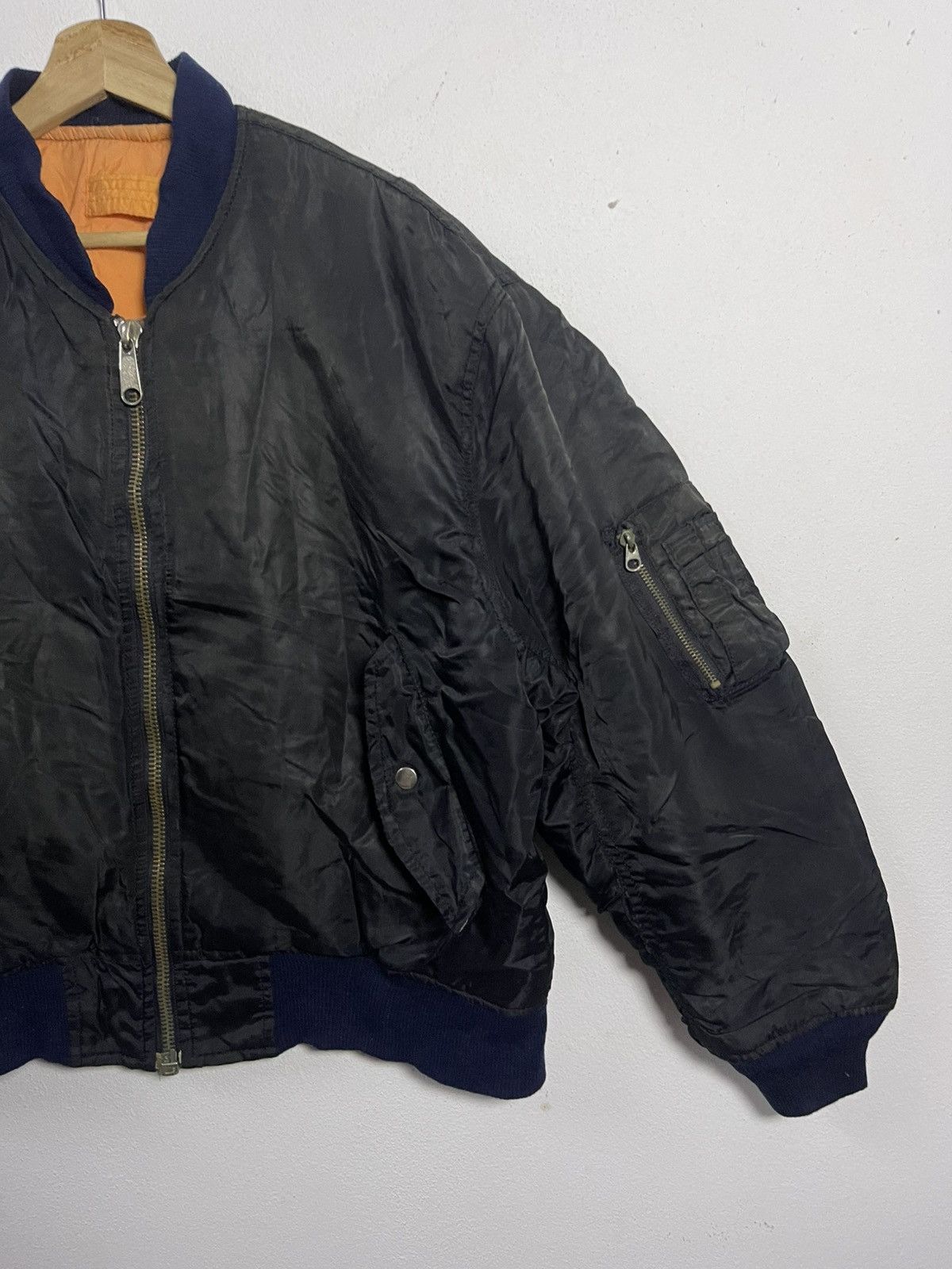 Vintage Vintage MA-1 flight Riversible Bomber Jacket Size US L / EU 52-54 / 3 - 4 Thumbnail