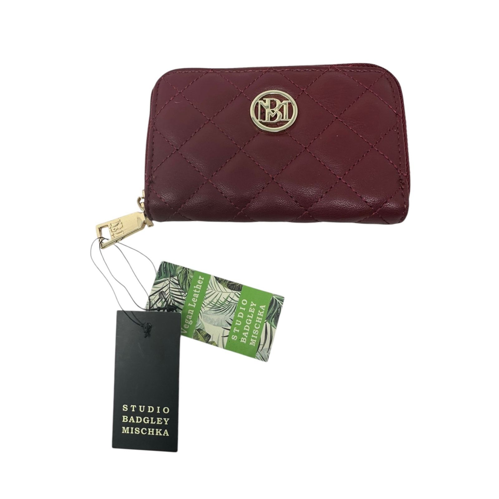 Badgley Mischka Badgley Mischka burgundy small diamond coin purse wallet Size ONE SIZE - 6 Thumbnail