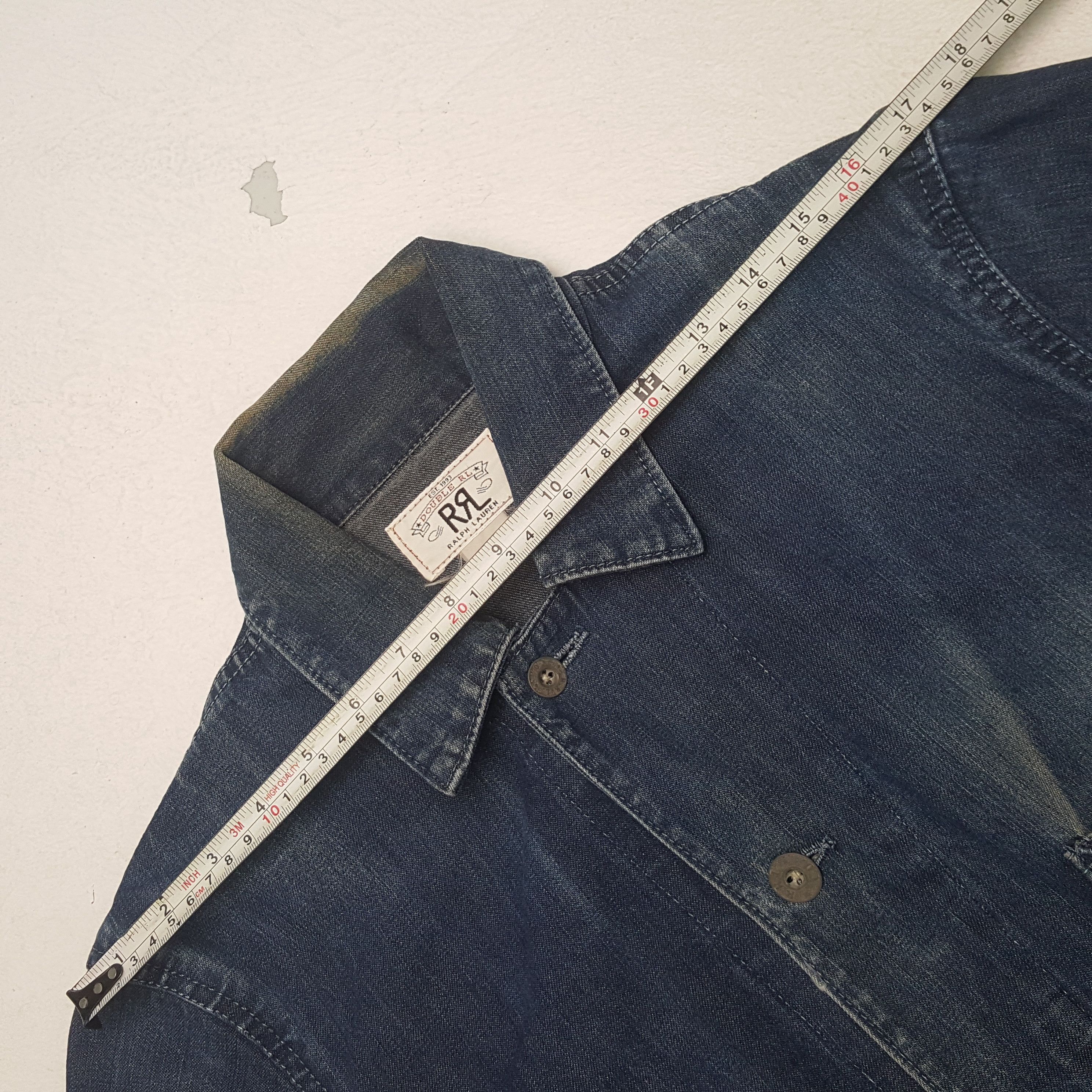 Polo Ralph Lauren Vintage RRL Ralph Lauren Rare Design Denim Jacket Size US S / EU 44-46 / 1 - 9 Thumbnail