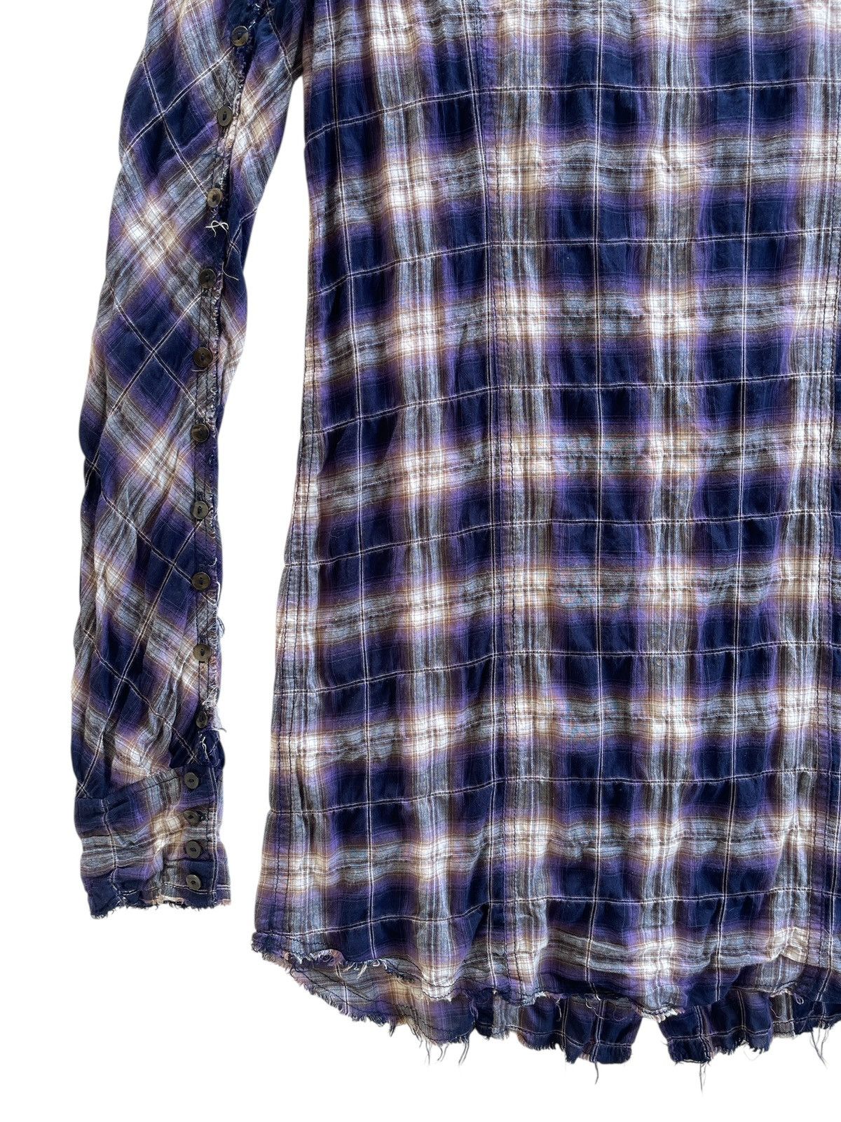 Le Grande Bleu (L.G.B.) Le Grande Bleu Rockabilly Shadow Fringes Flannel Shirt Size US S / EU 44-46 / 1 - 8 Thumbnail