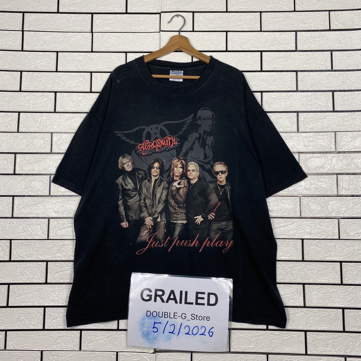 Band Tees 📌Vintage 90's Band Tees Aerosmith Big Logo Short Sleeve Size US XXL / EU 58 / 5 - 1 Thumbnail