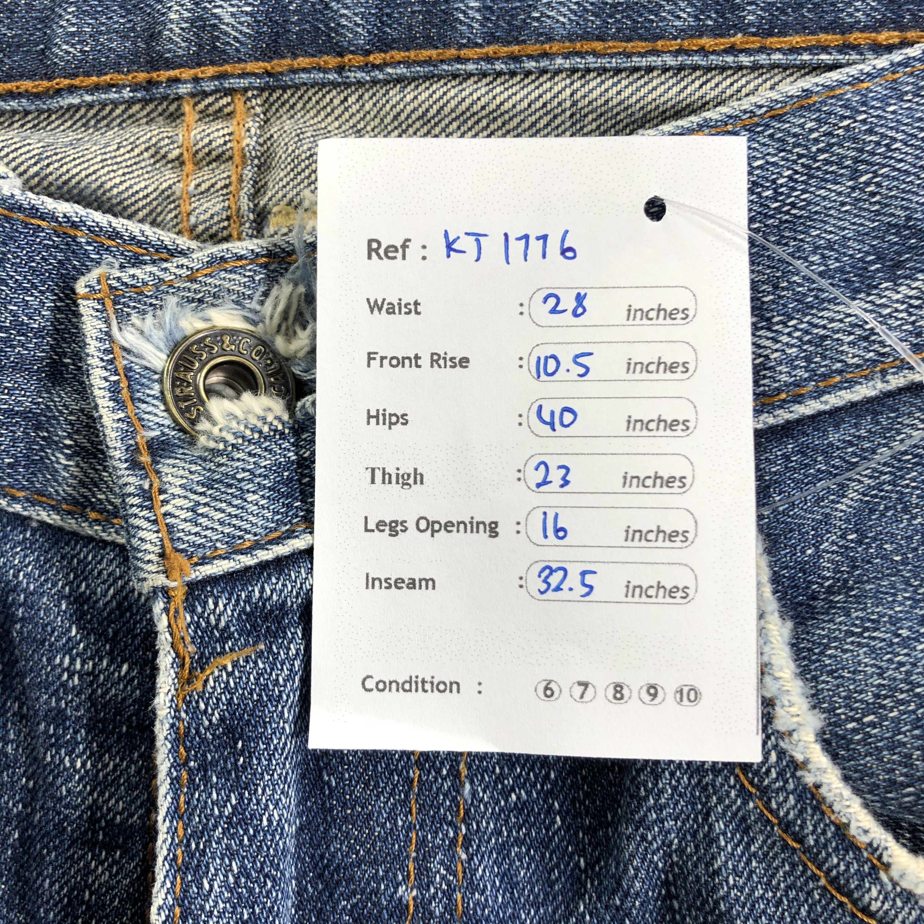 Levi's Vintage Levis 503 Jeans Medium Wash Denim KJ1776 Size US 28 / EU 44 - 12 Thumbnail