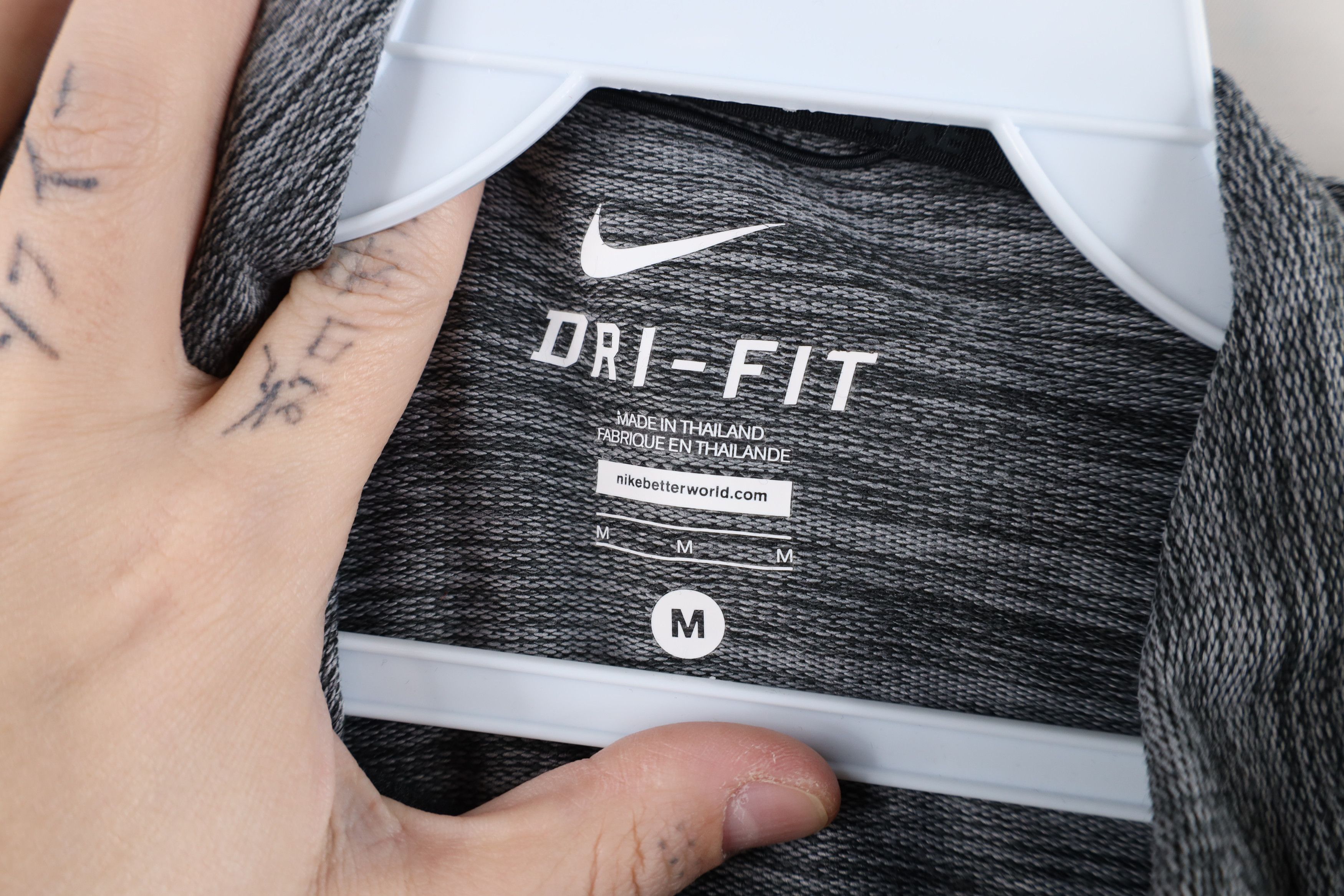 Nike × Vintage Nike Sleeveless Training Hoodie Sweatshirt Charcoal Gray Size US M / EU 48-50 / 2 - 6 Thumbnail