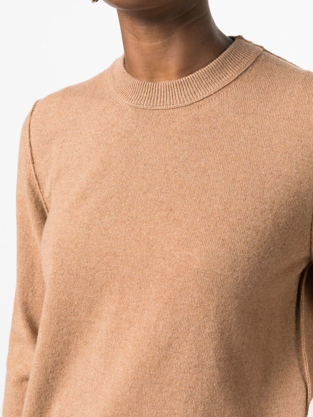 Maison Margiela o1y0625 Cashmere Blend Sweater in Camel Size XS / US 0-2 / IT 36-38 - 2 Thumbnail