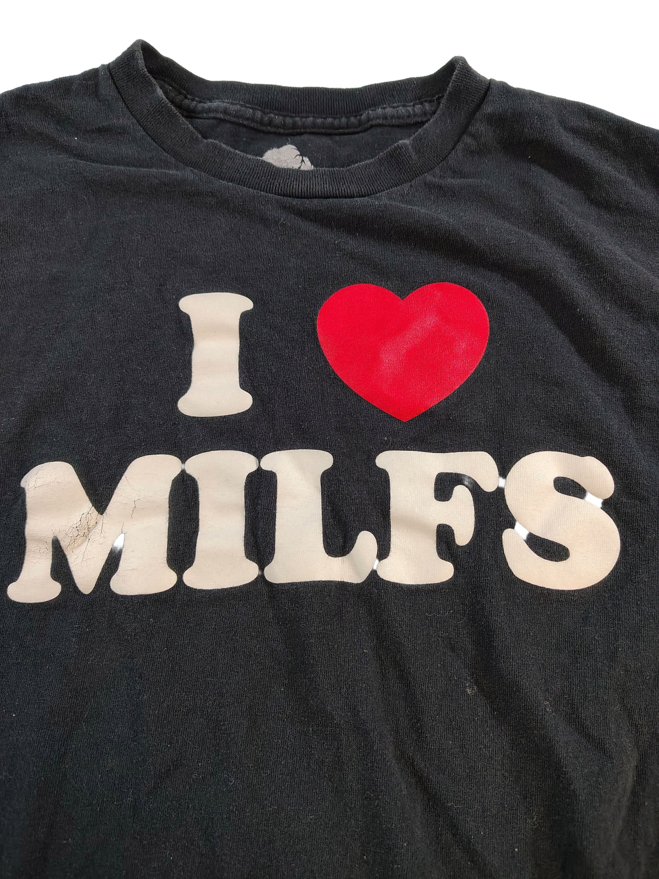 Other Men's Black Large I ❤️ MILFS Graphic T-Shirt Size US L / EU 52-54 / 3 - 3 Thumbnail