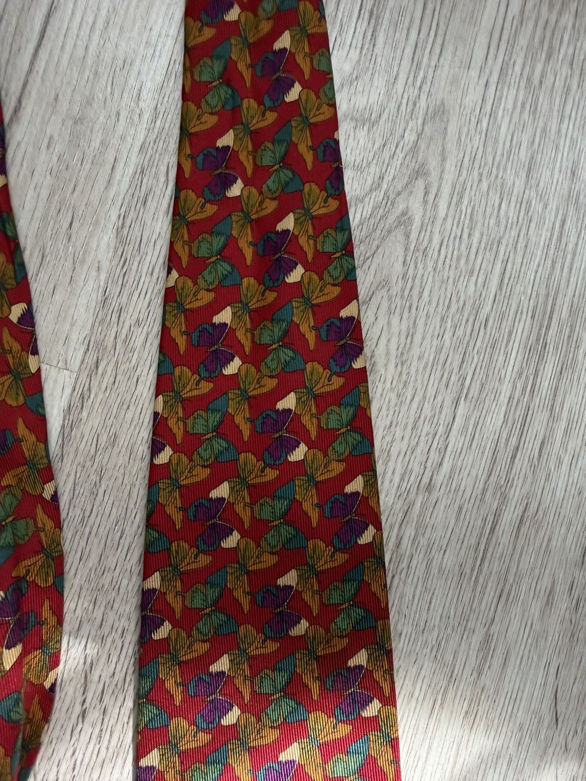 Valentino Rare multicolour Valentino butterfly monogram tie Size ONE SIZE - 5 Thumbnail