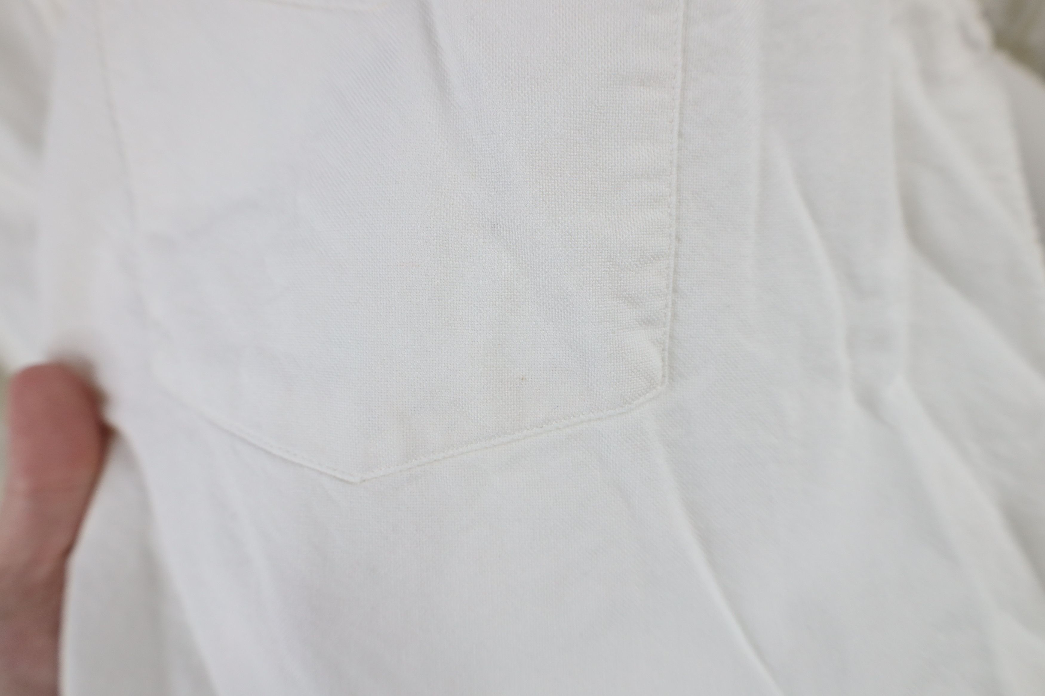 Vintage Vintage 70s Macys Needle Collared Button Down Shirt White Size US M / EU 48-50 / 2 - 4 Thumbnail